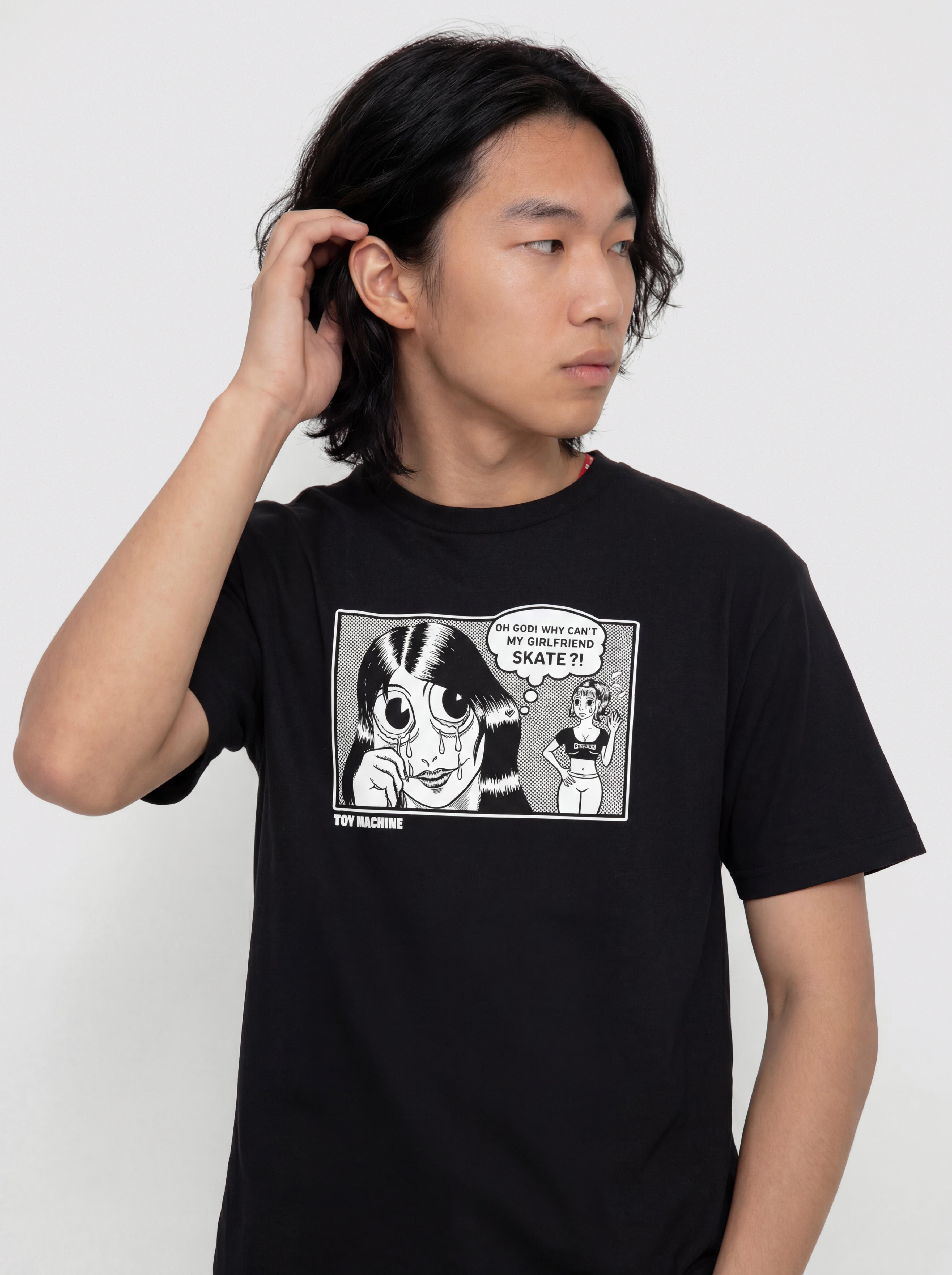 Тениска Thrasher X Toy Machine Girlfriend (black)