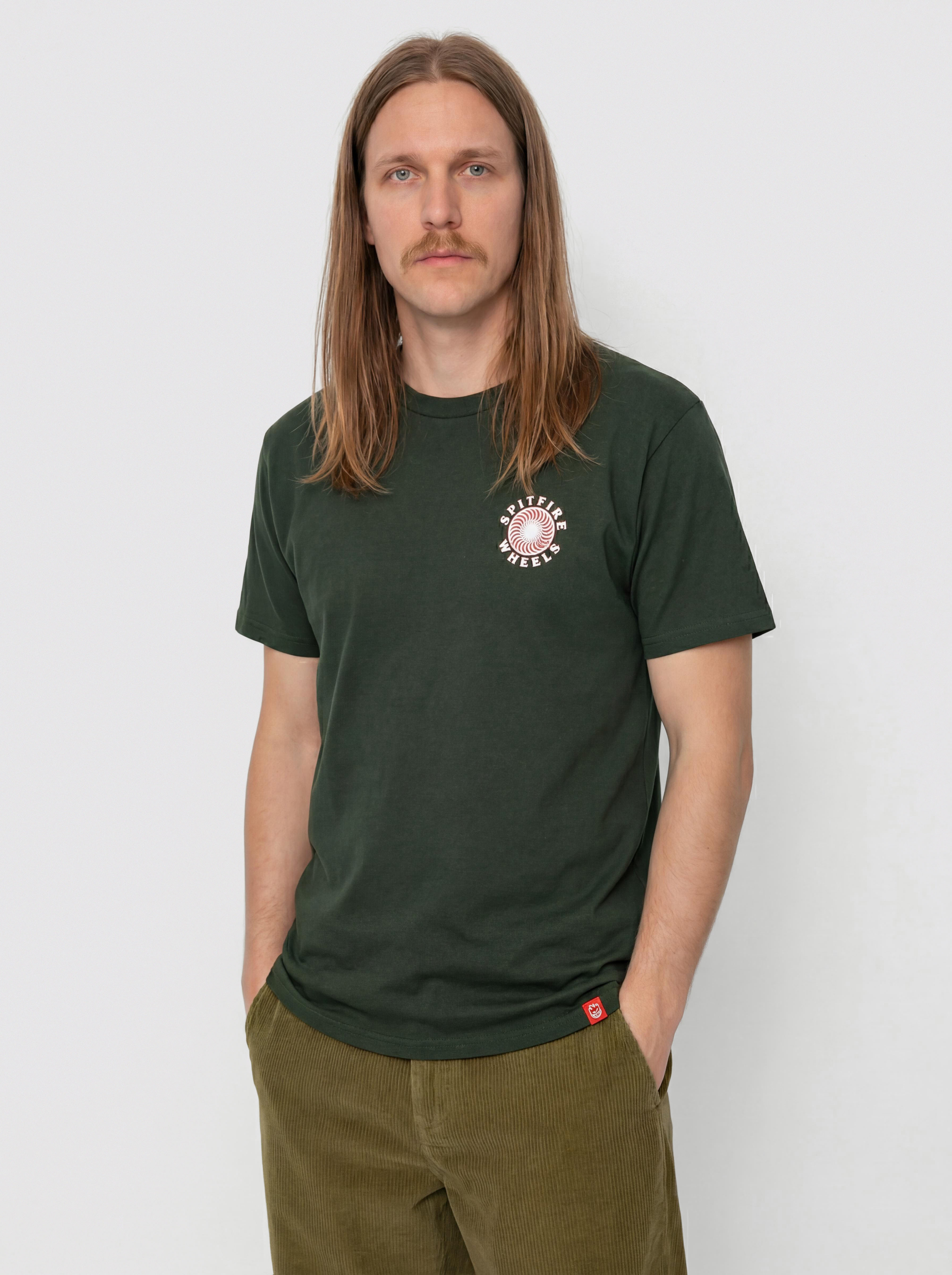 Тениска Spitfire Og Classic Fill (forest green/ml)