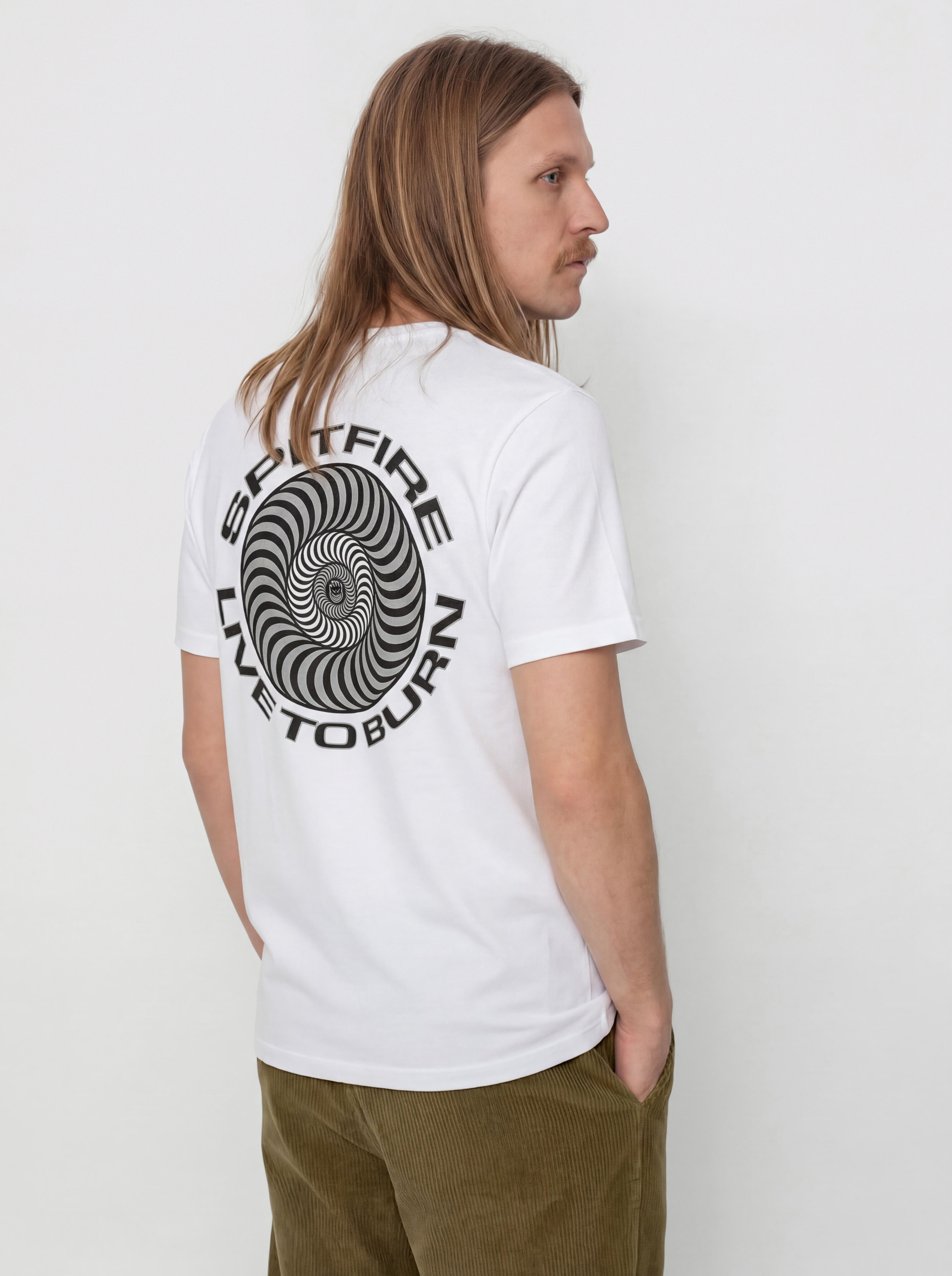 Тениска Spitfire Live To Burn Classic (white)
