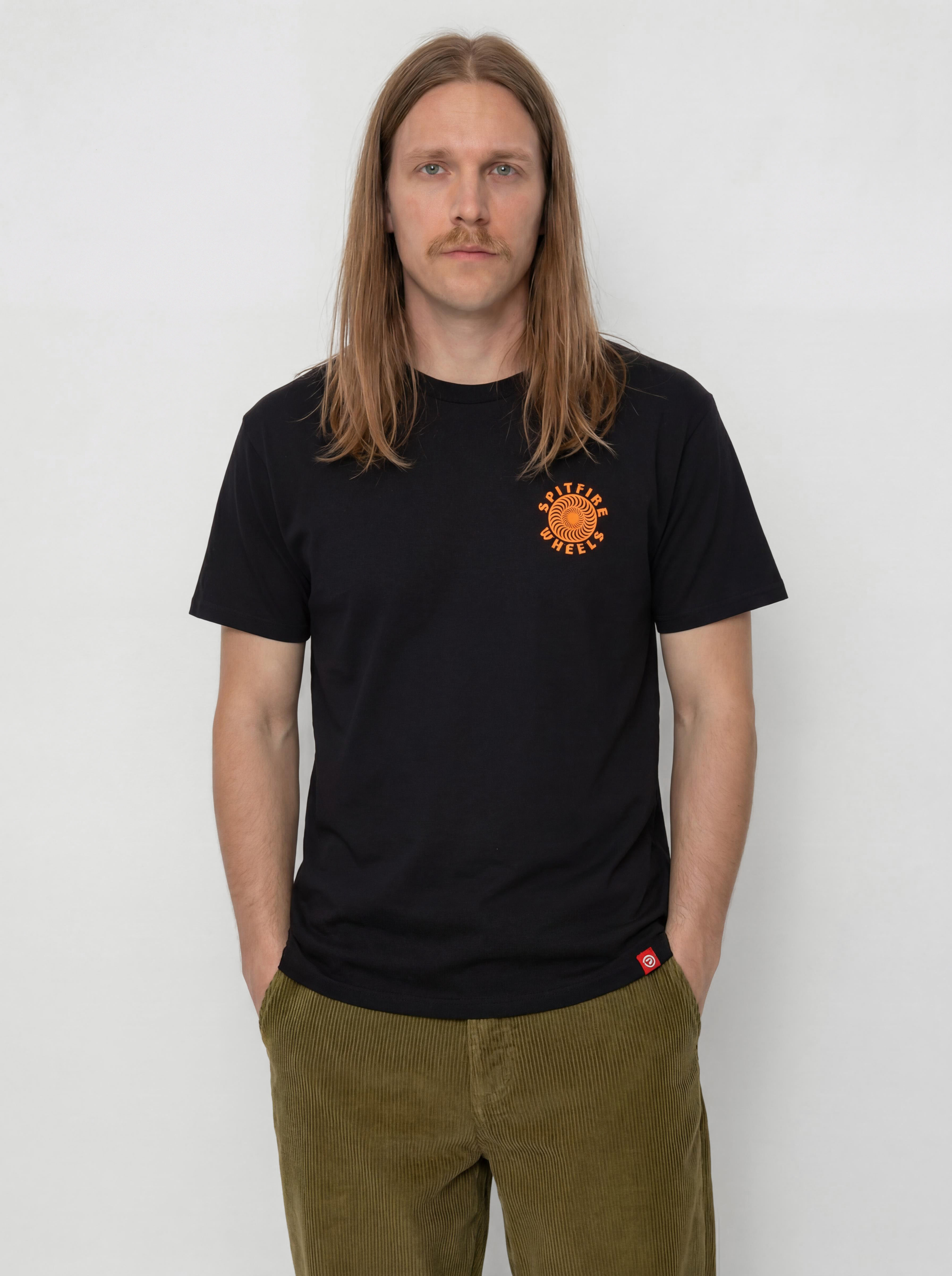 Тениска Spitfire Og Classic Fill (black/orange/white)