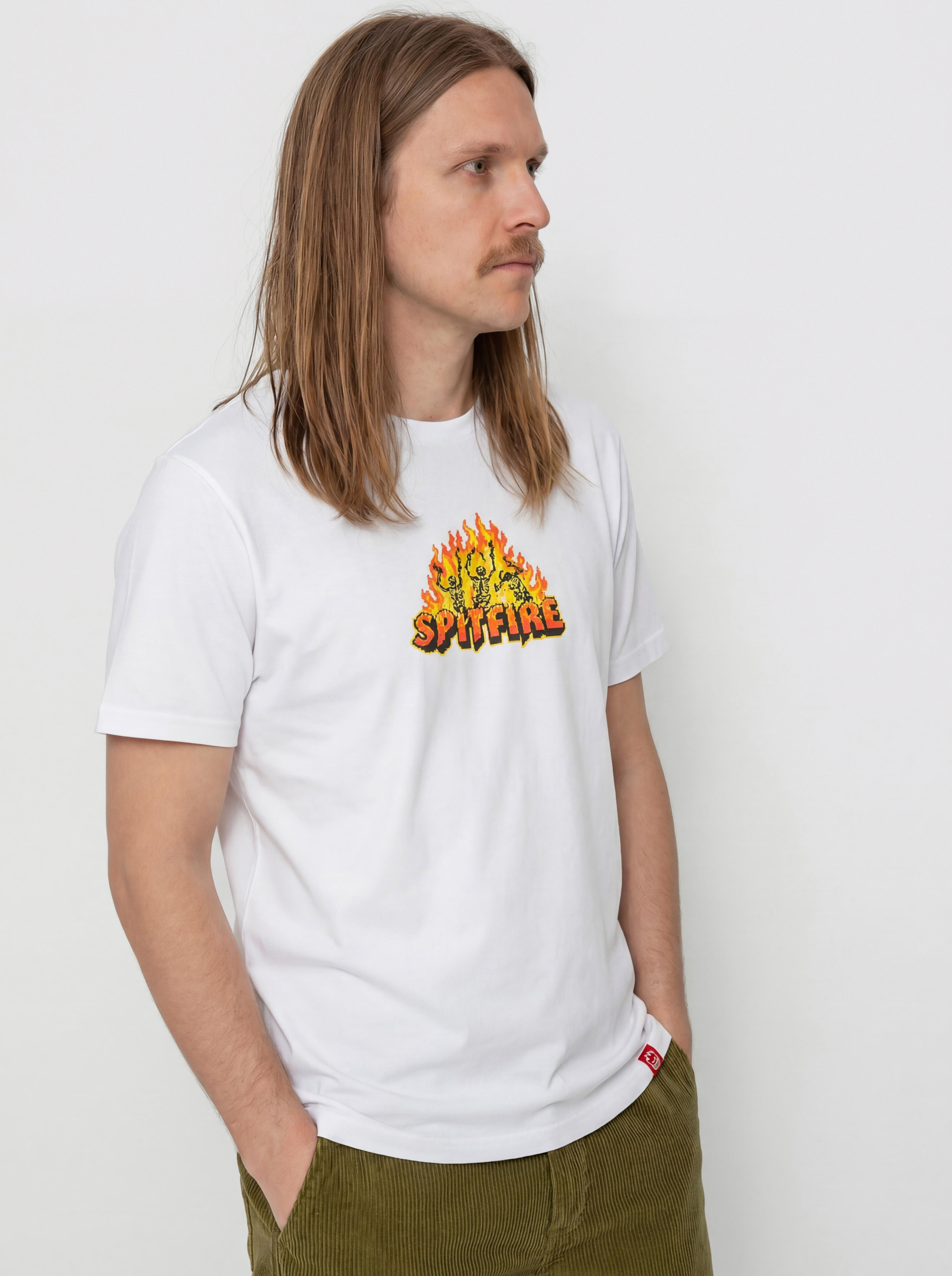 Тениска Spitfire Hellfire (white w/multi color print)