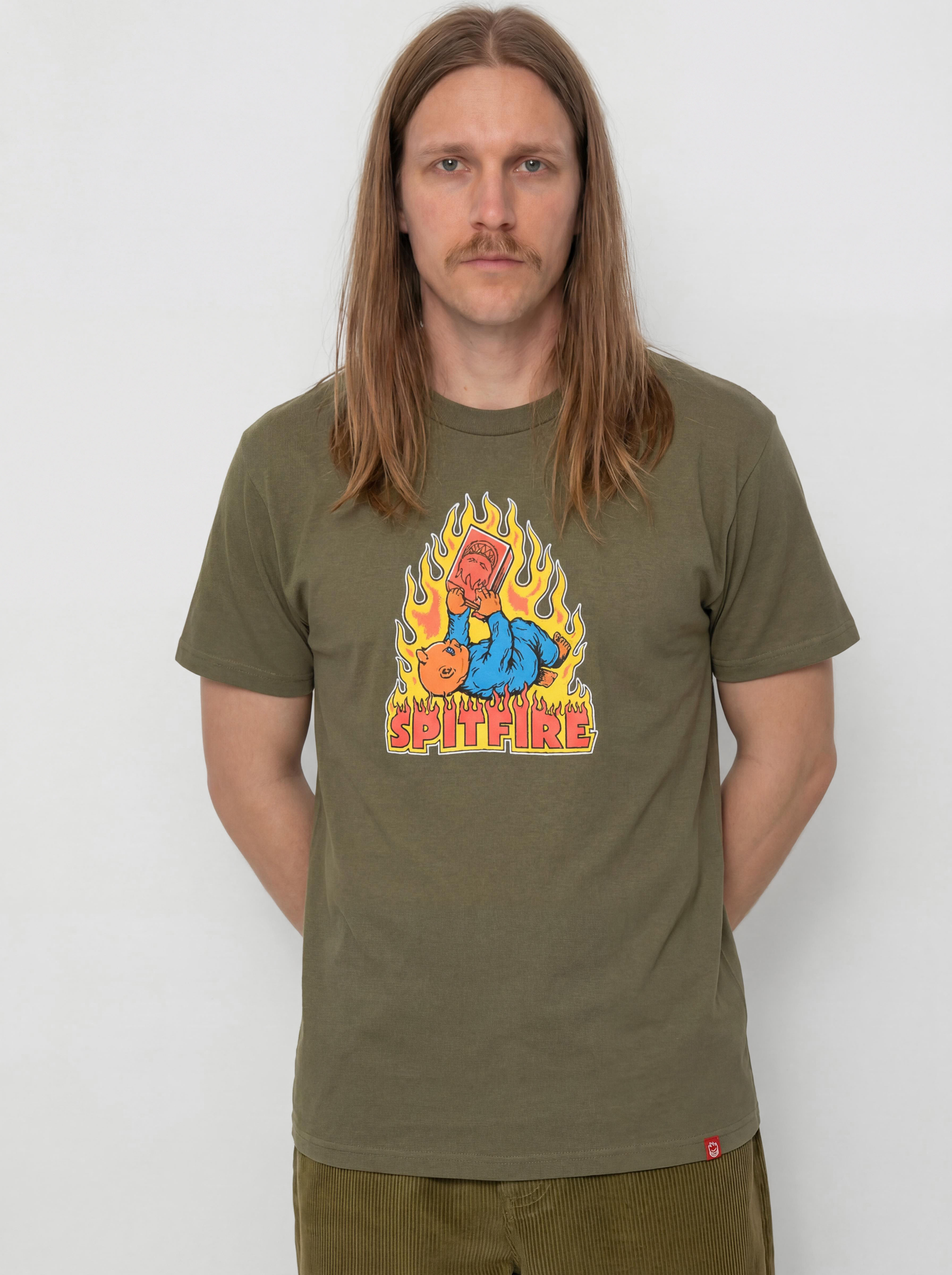 Тениска Spitfire Demonseed (military green/multi color print)