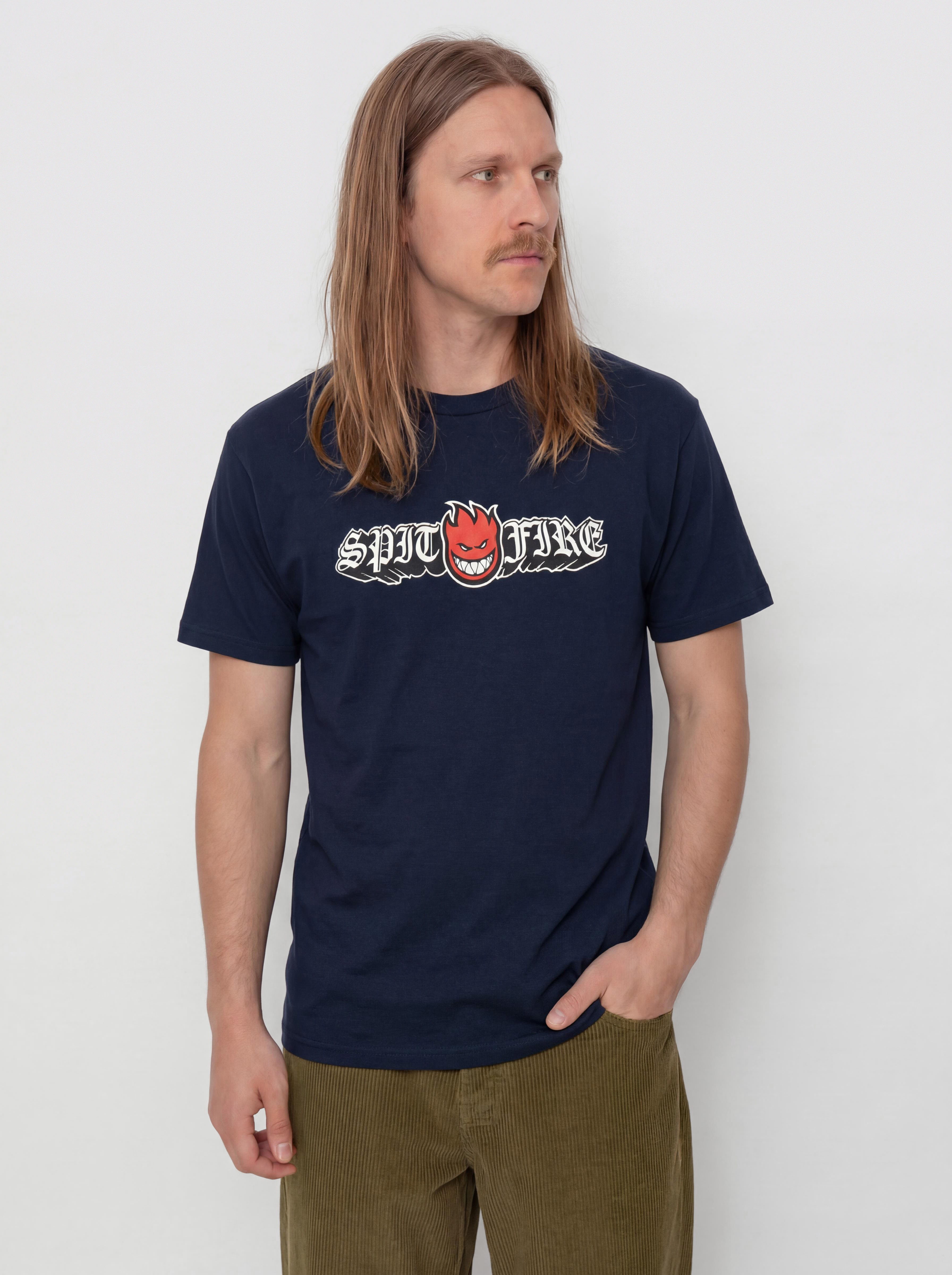 u0422u0435u043du0438u0441u043au0430 Spitfire Old E Drop Bighead (true navy w/red black & white print)