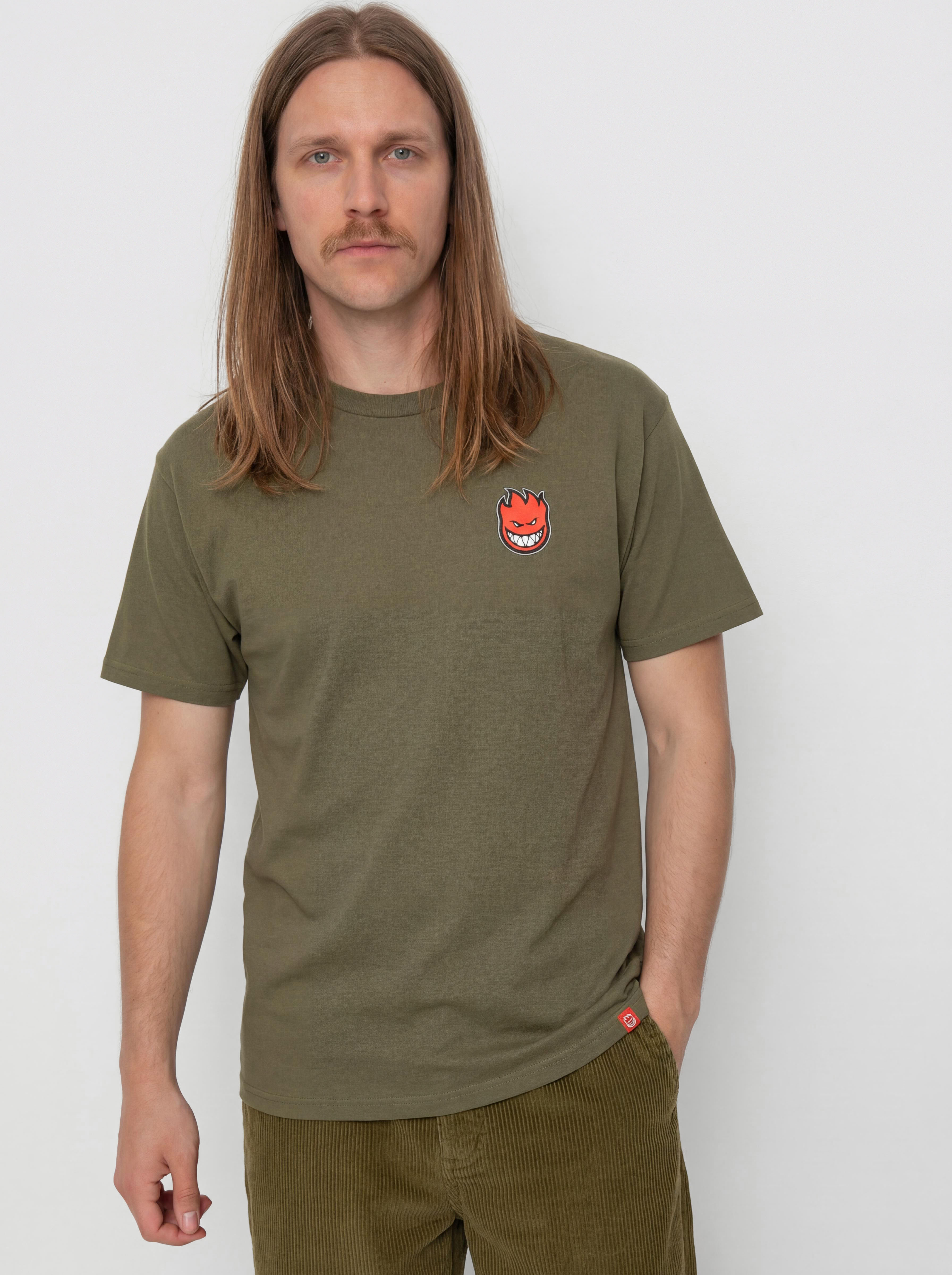 Тениска Spitfire Lil Bighead Fill (military green w/red black&white print)