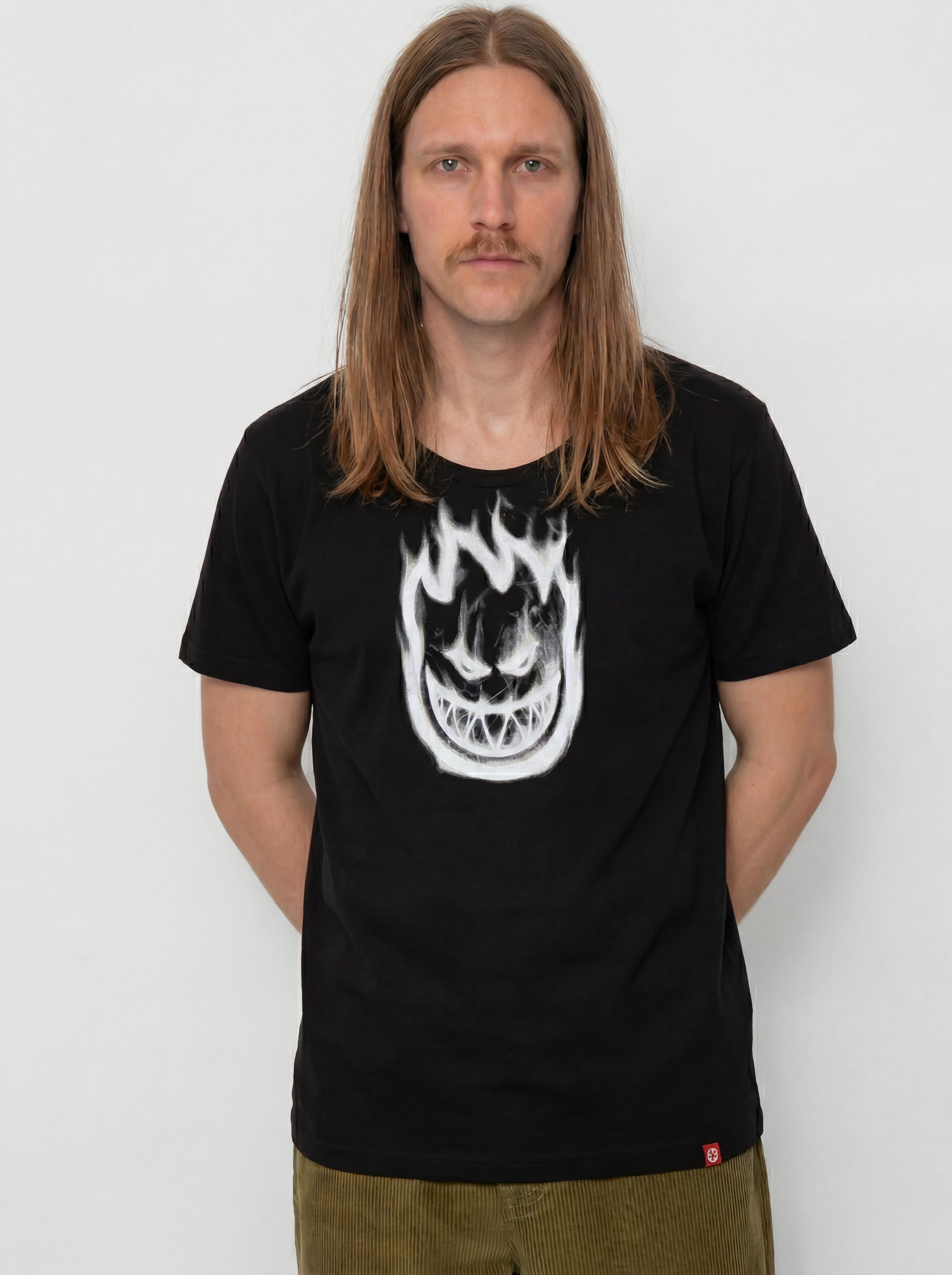 Тениска Spitfire Bighead Smoke (black w/white print)
