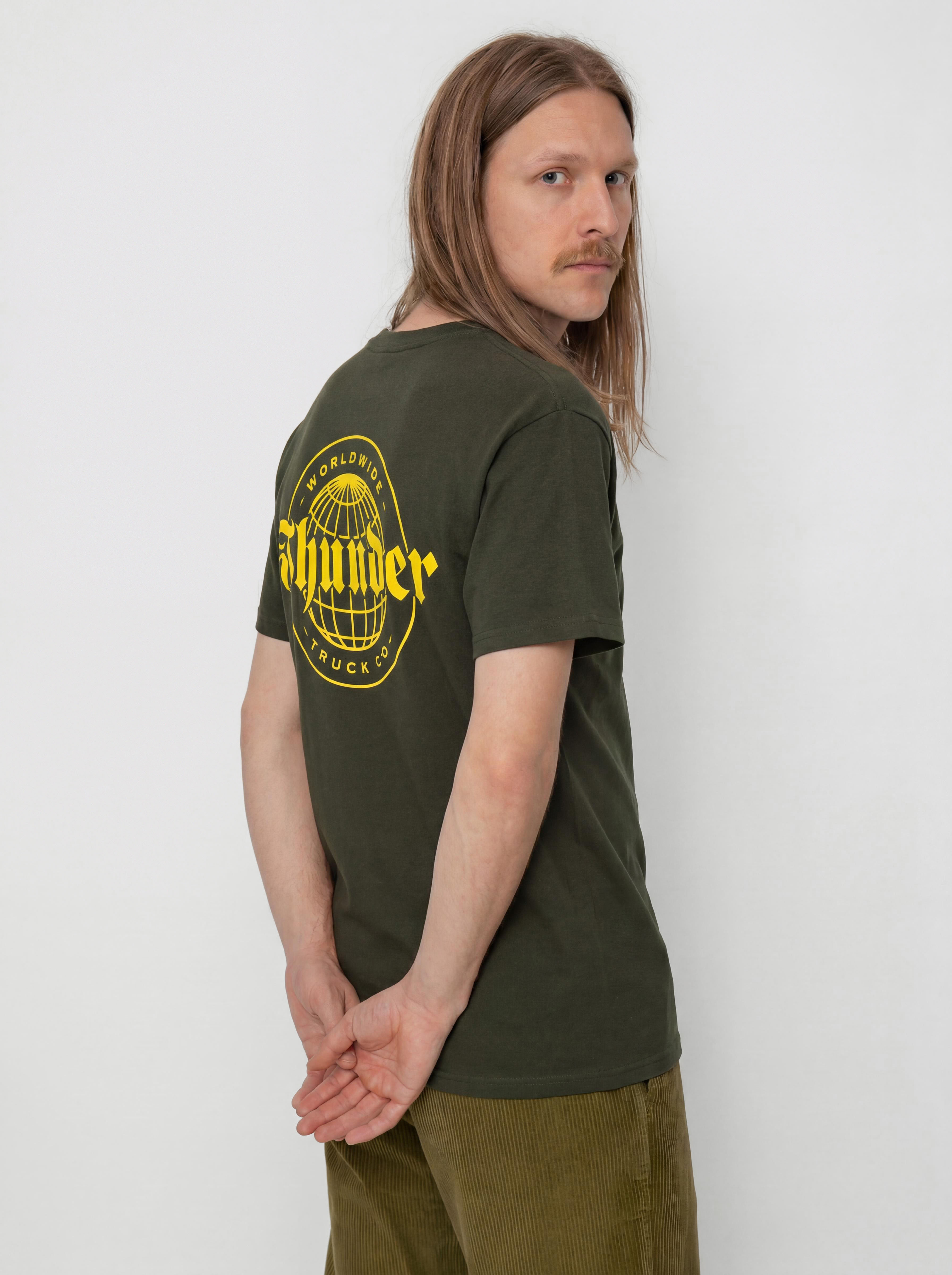 Тениска Thunder Worldwide Dbl (forest green/gold)