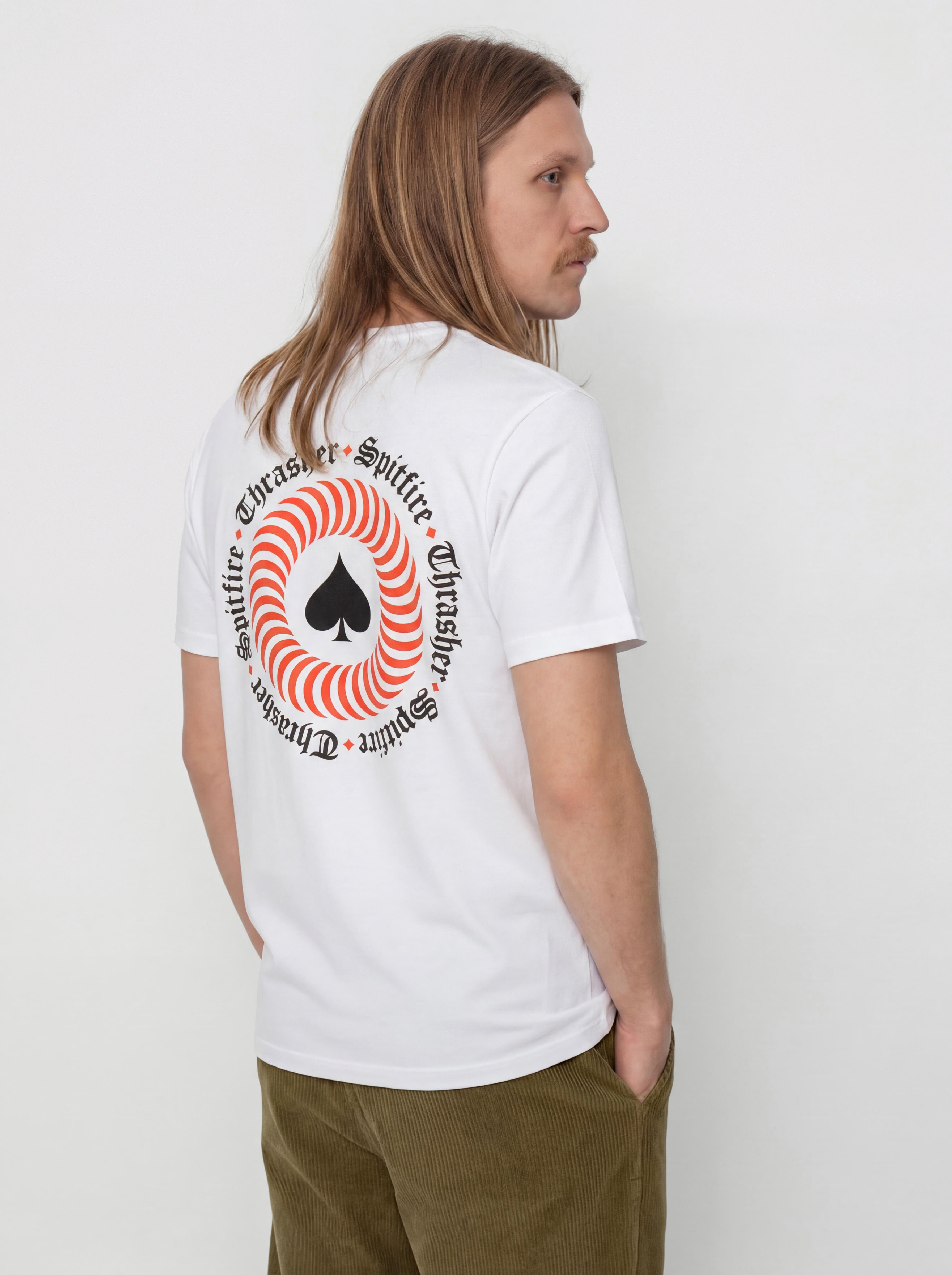 Тениска Thrasher x Spitfire The End Oath (white)