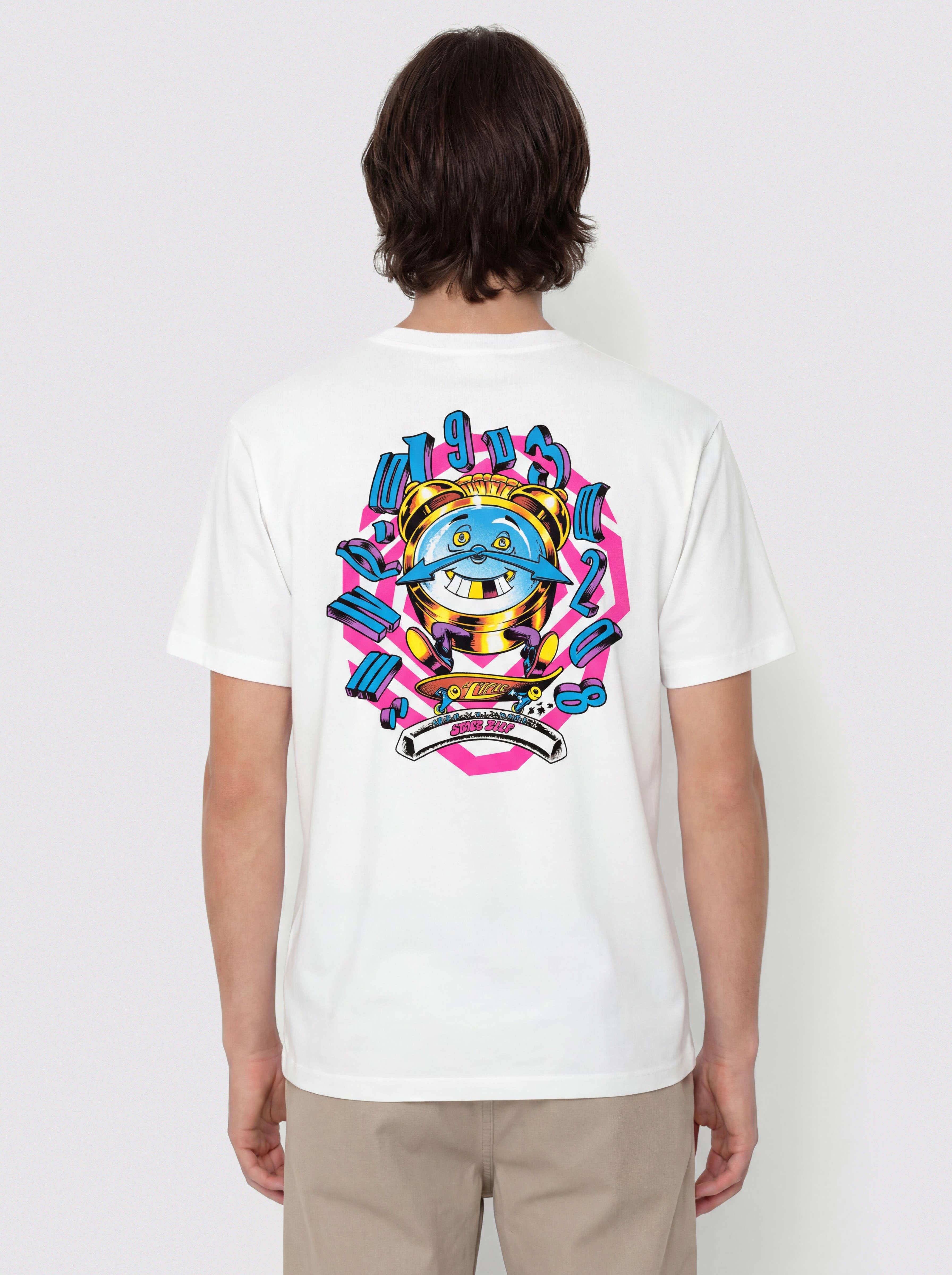 Тениска Santa Cruz Grabke All Around Stack (white)