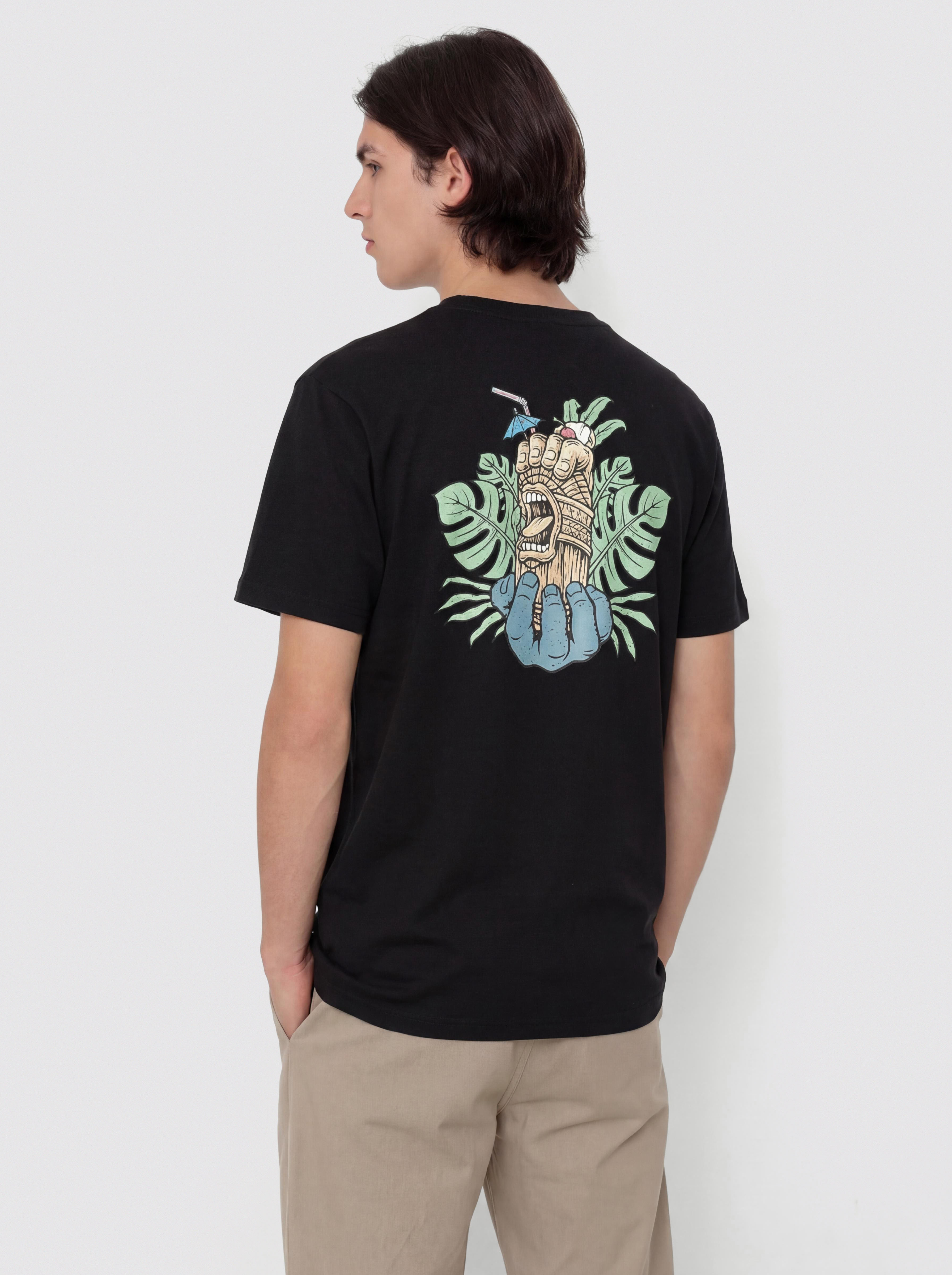 Тениска Santa Cruz Tiki Hand Strip (black)