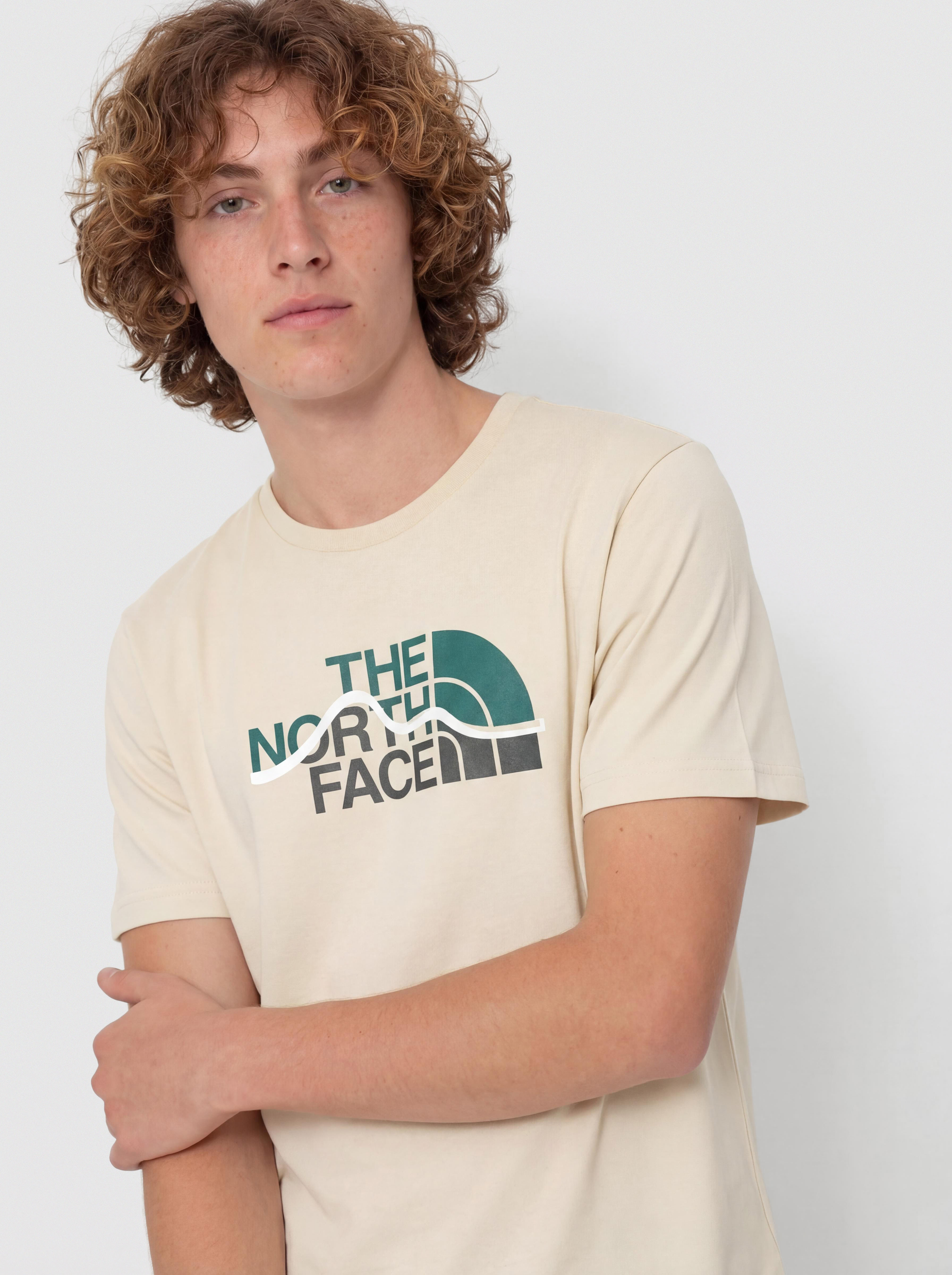Тениска The North Face Mountain Line (gravel)