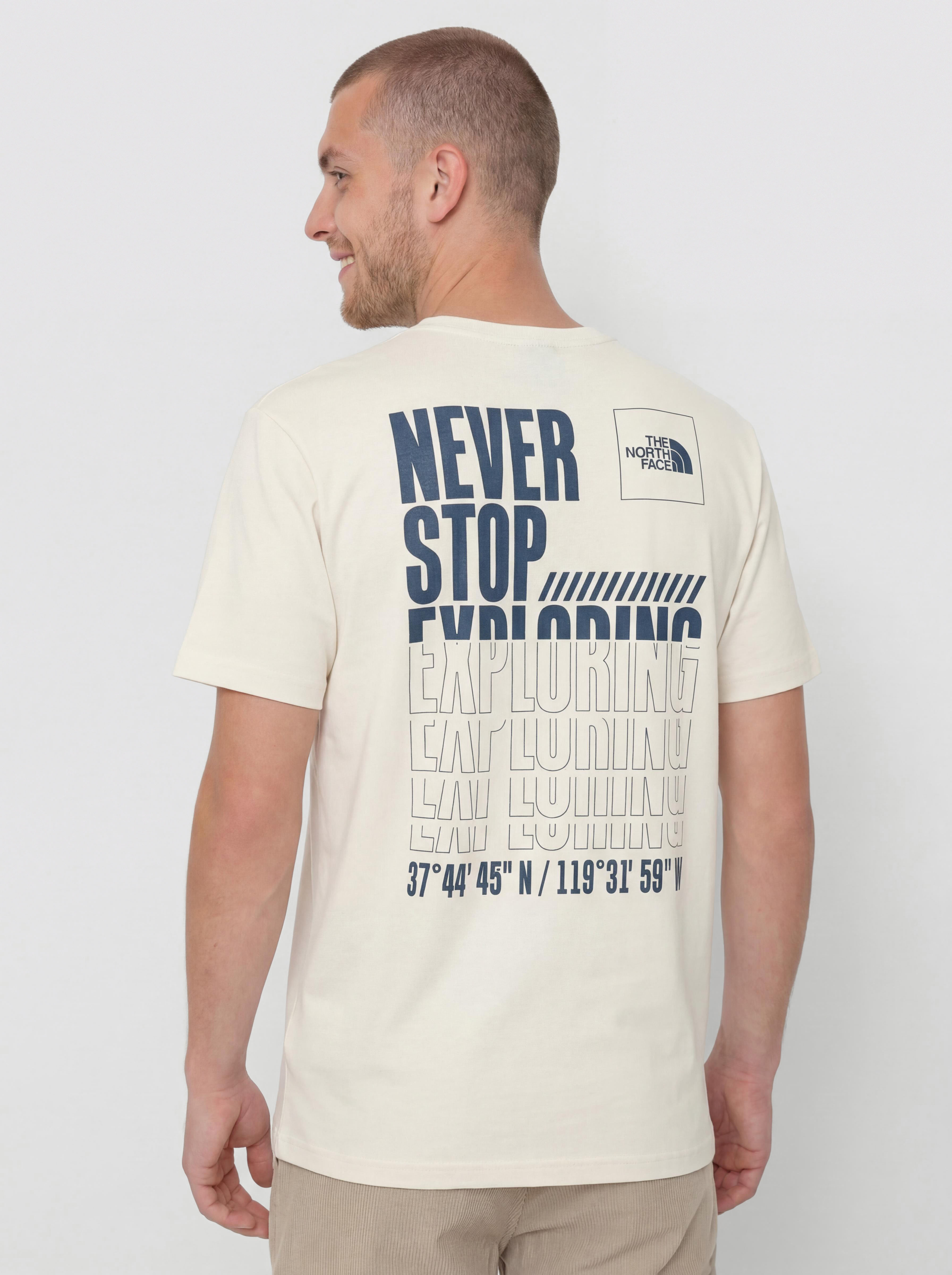 Тениска The North Face Coordinates (white dune)