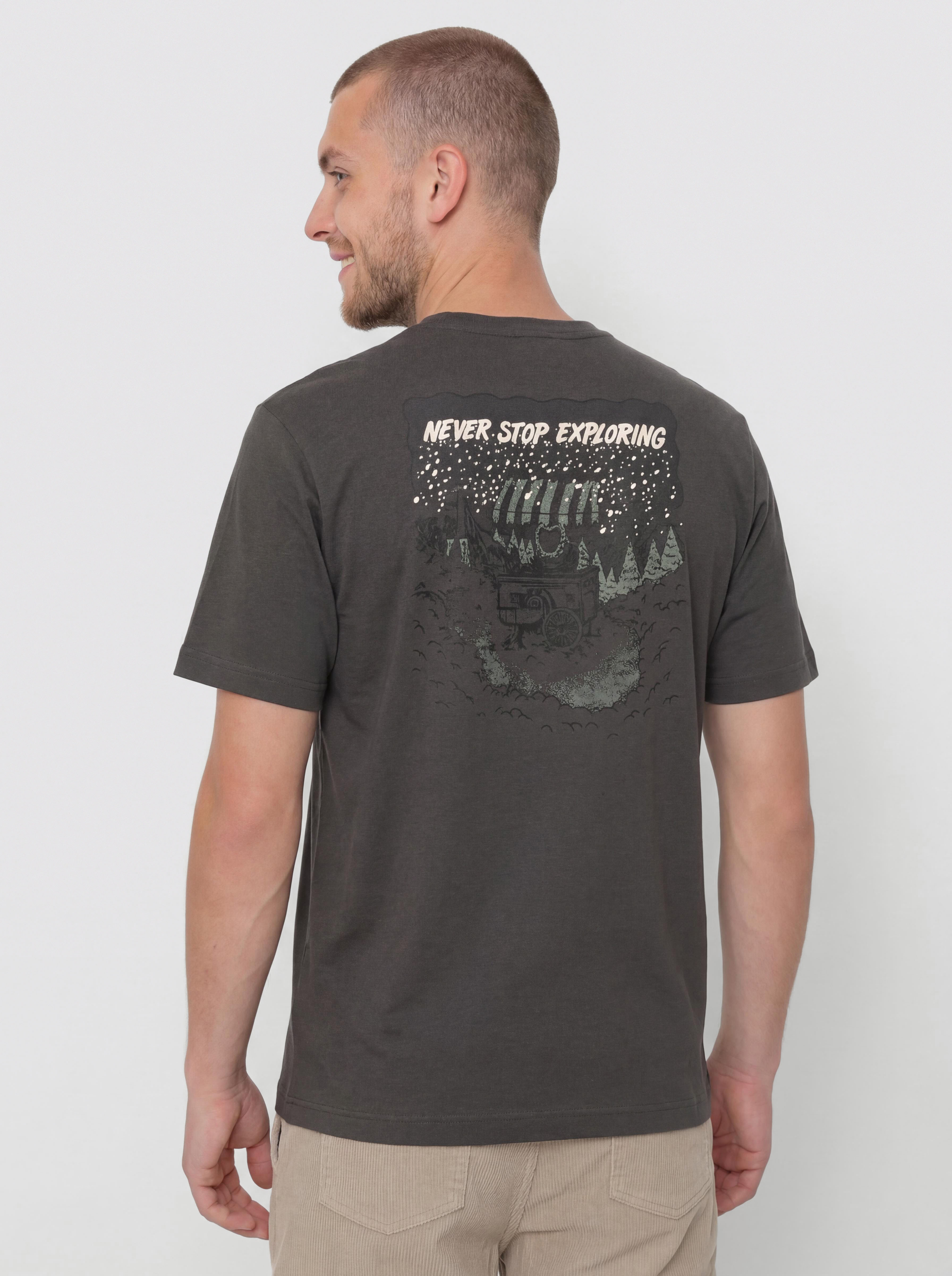 Тениска The North Face Powder Days Relaxed Graphic (asphalt grey)