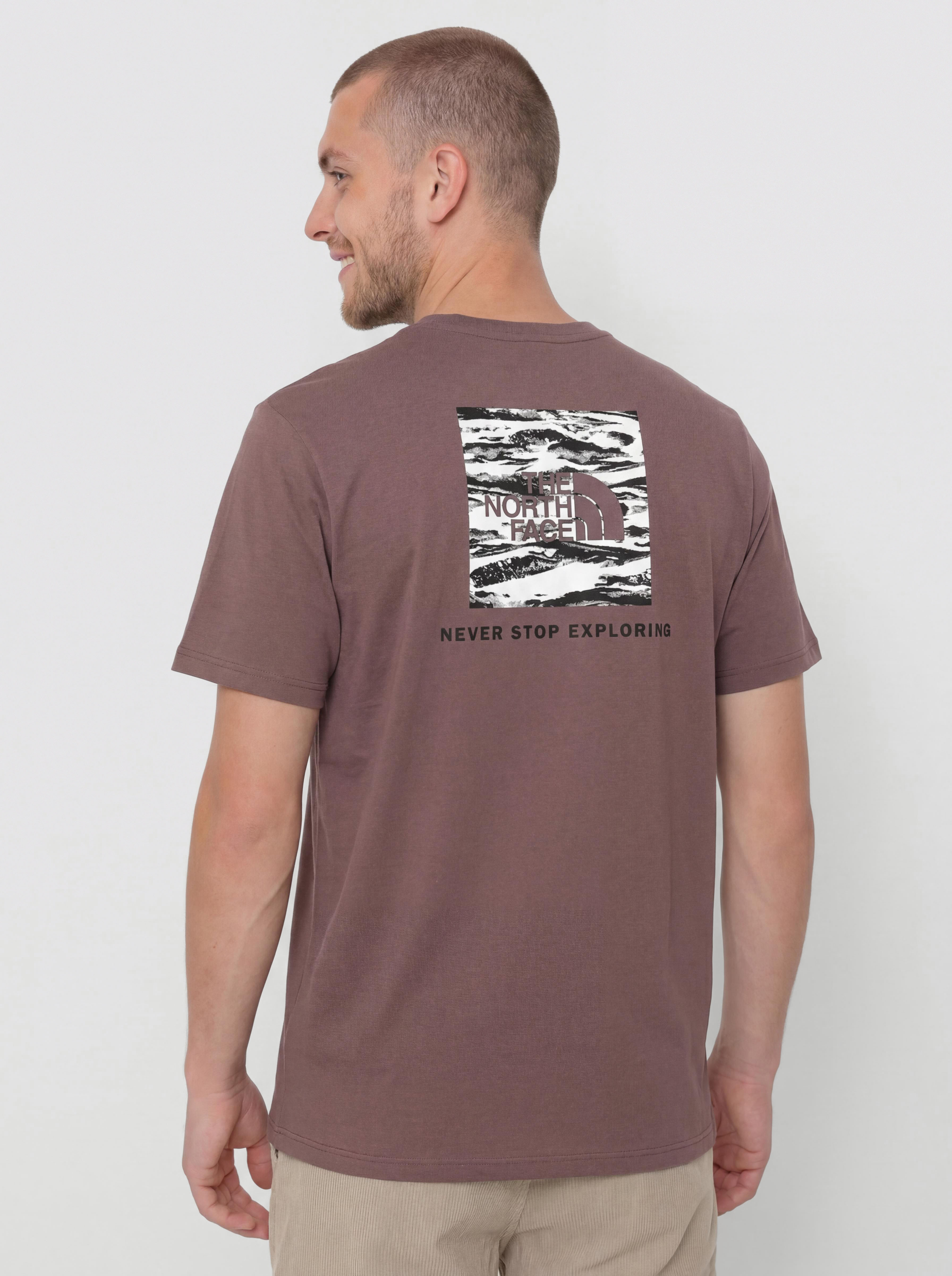 Тениска The North Face Box Nse Edge Of Light Infill Relaxed (tawny quartz/tnf black)