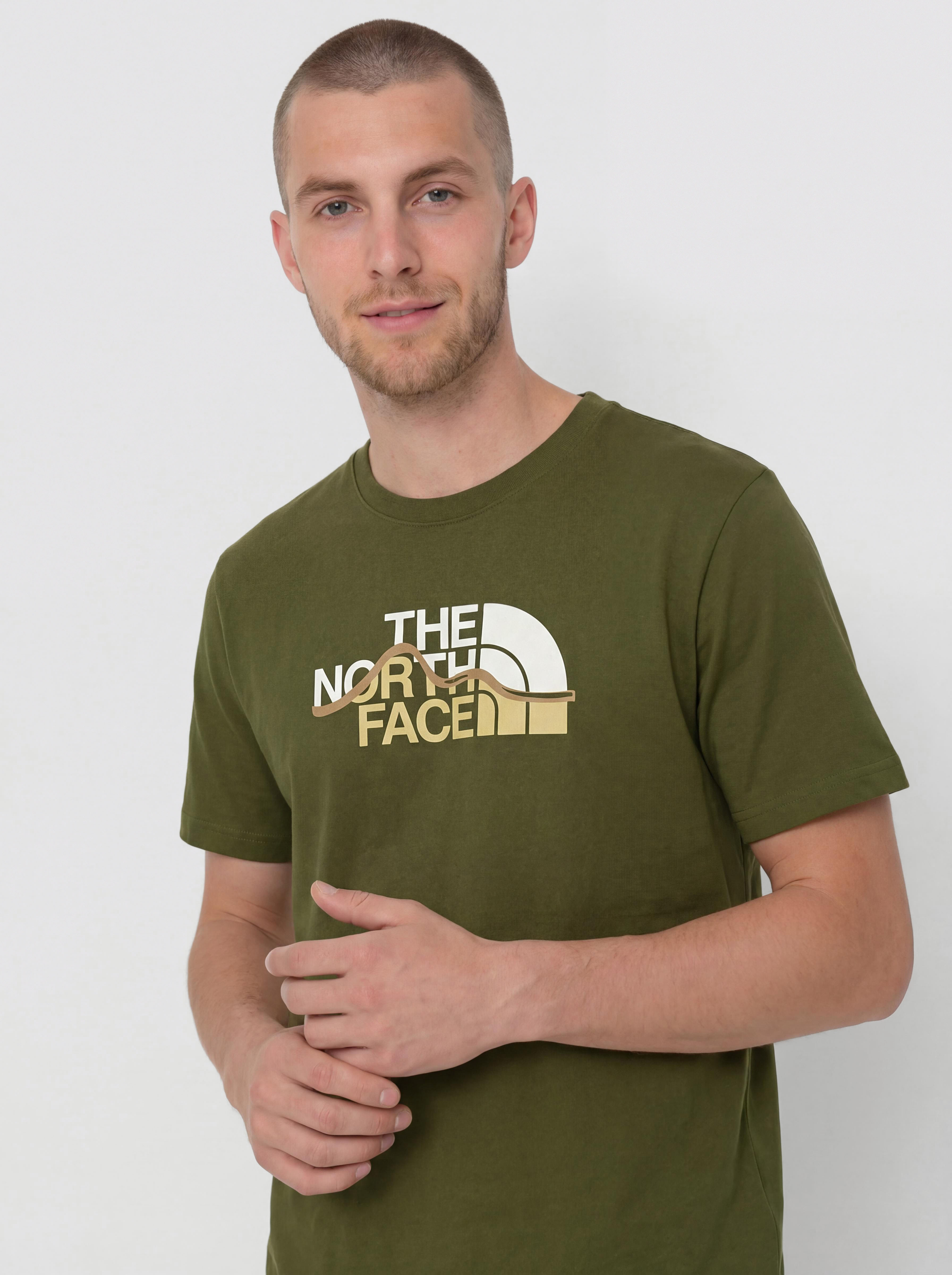 Тениска The North Face Mountain Line (woodland green)