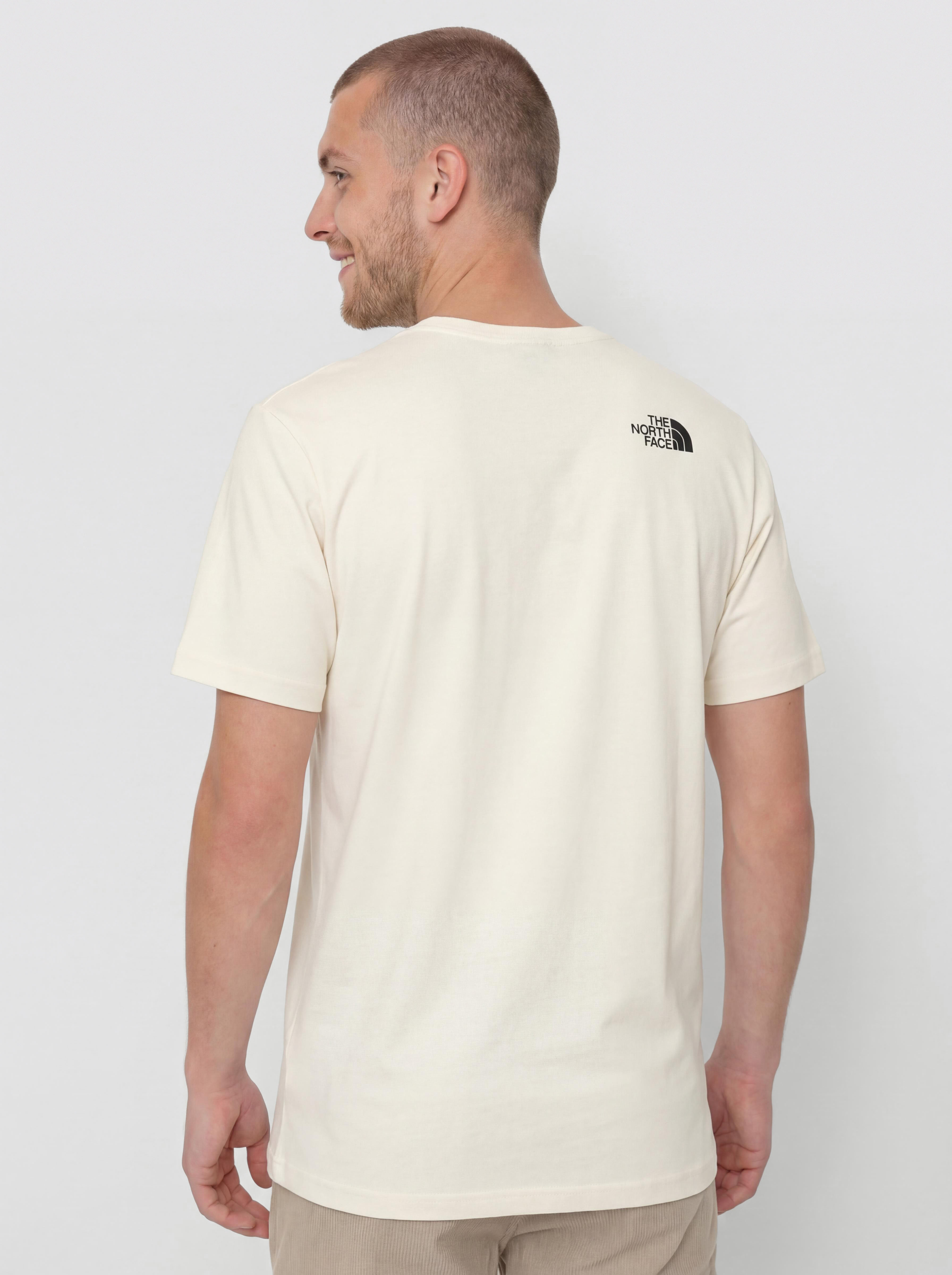 Тениска The North Face Icon Mountain Relaxed (white dune)