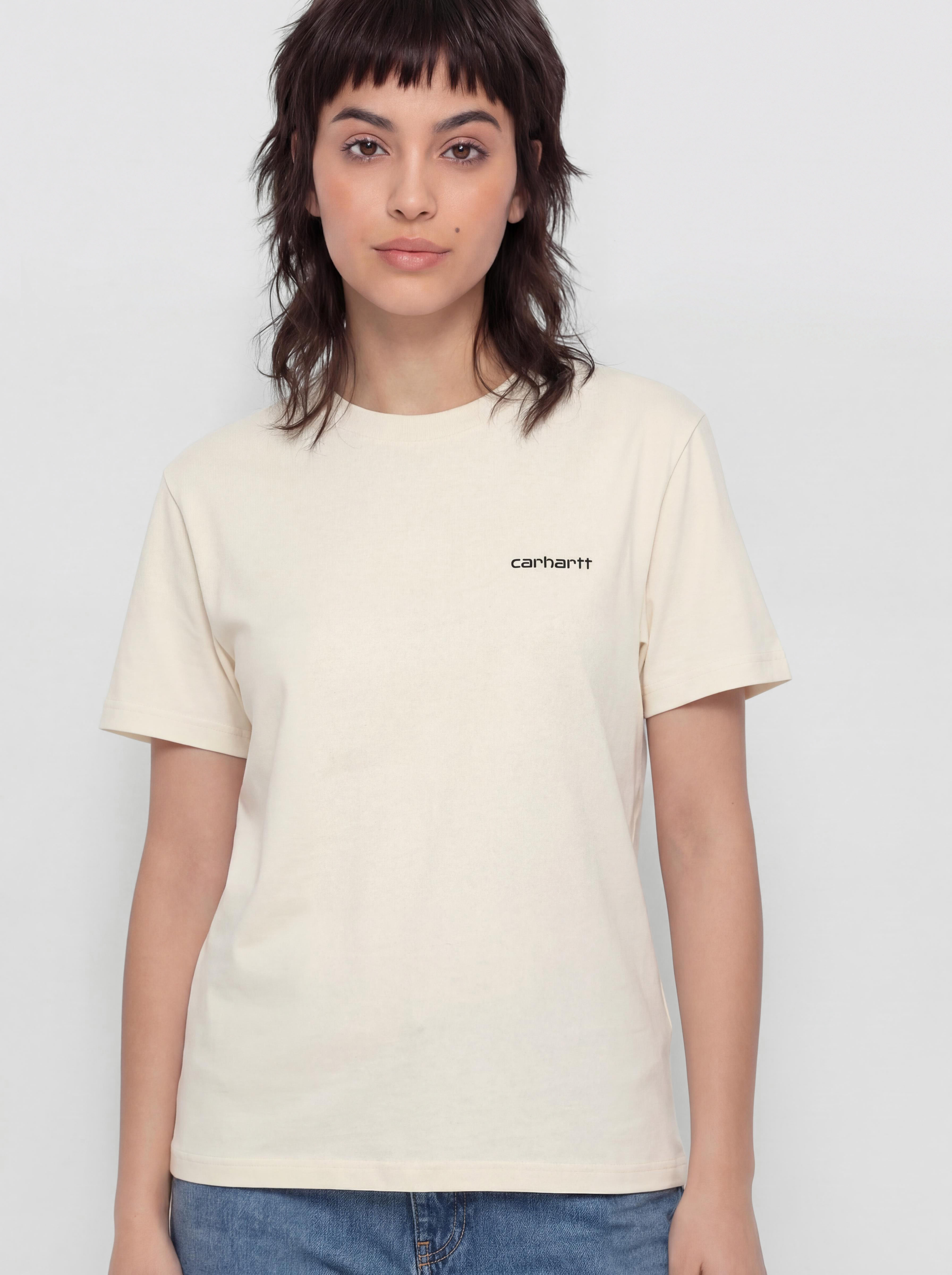 Тениска Carhartt WIP Script Embroidery Wmn (cinnerus/cozy purple)