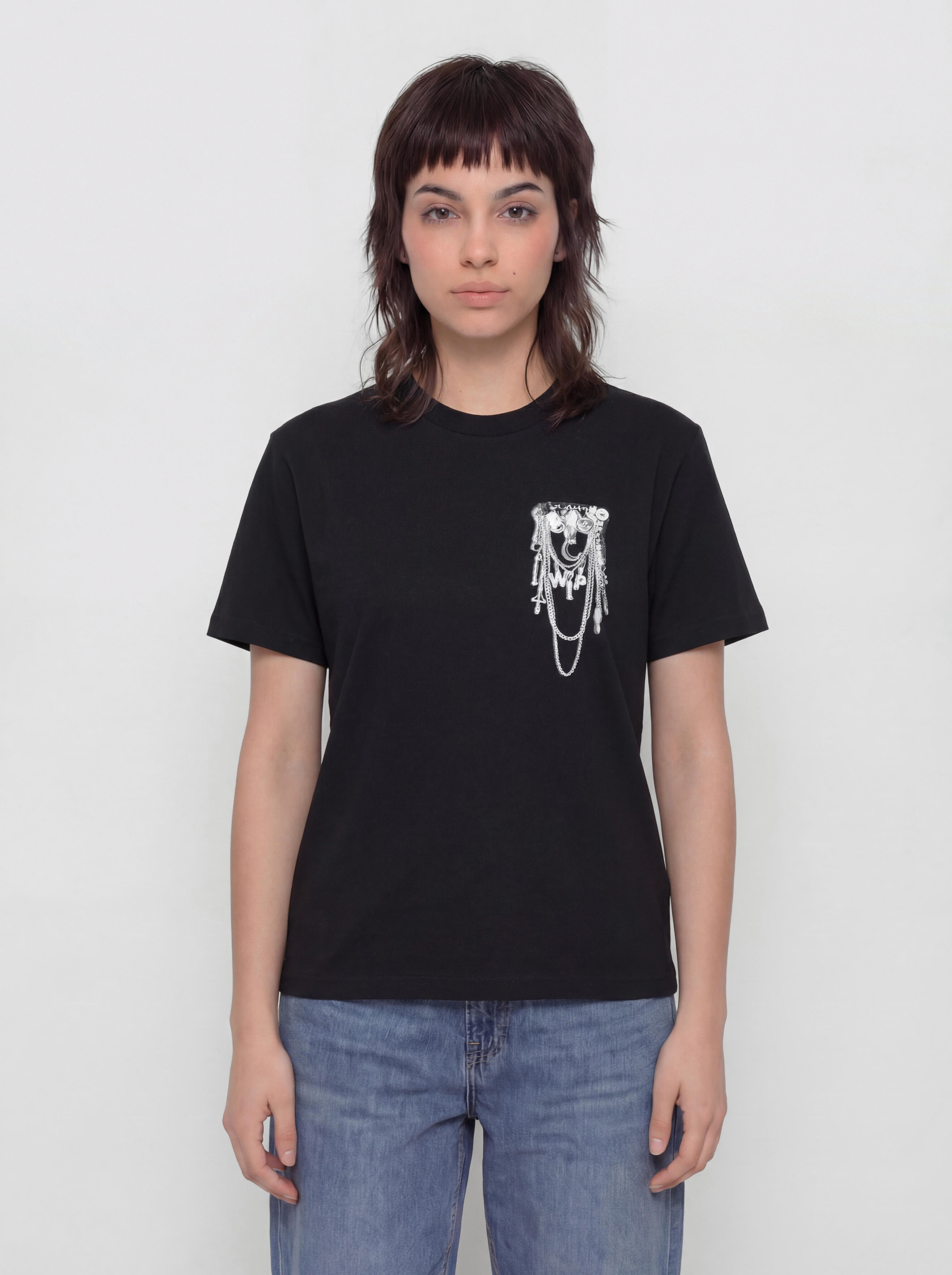 Тениска Carhartt WIP Inverted Charm Wmn (black)