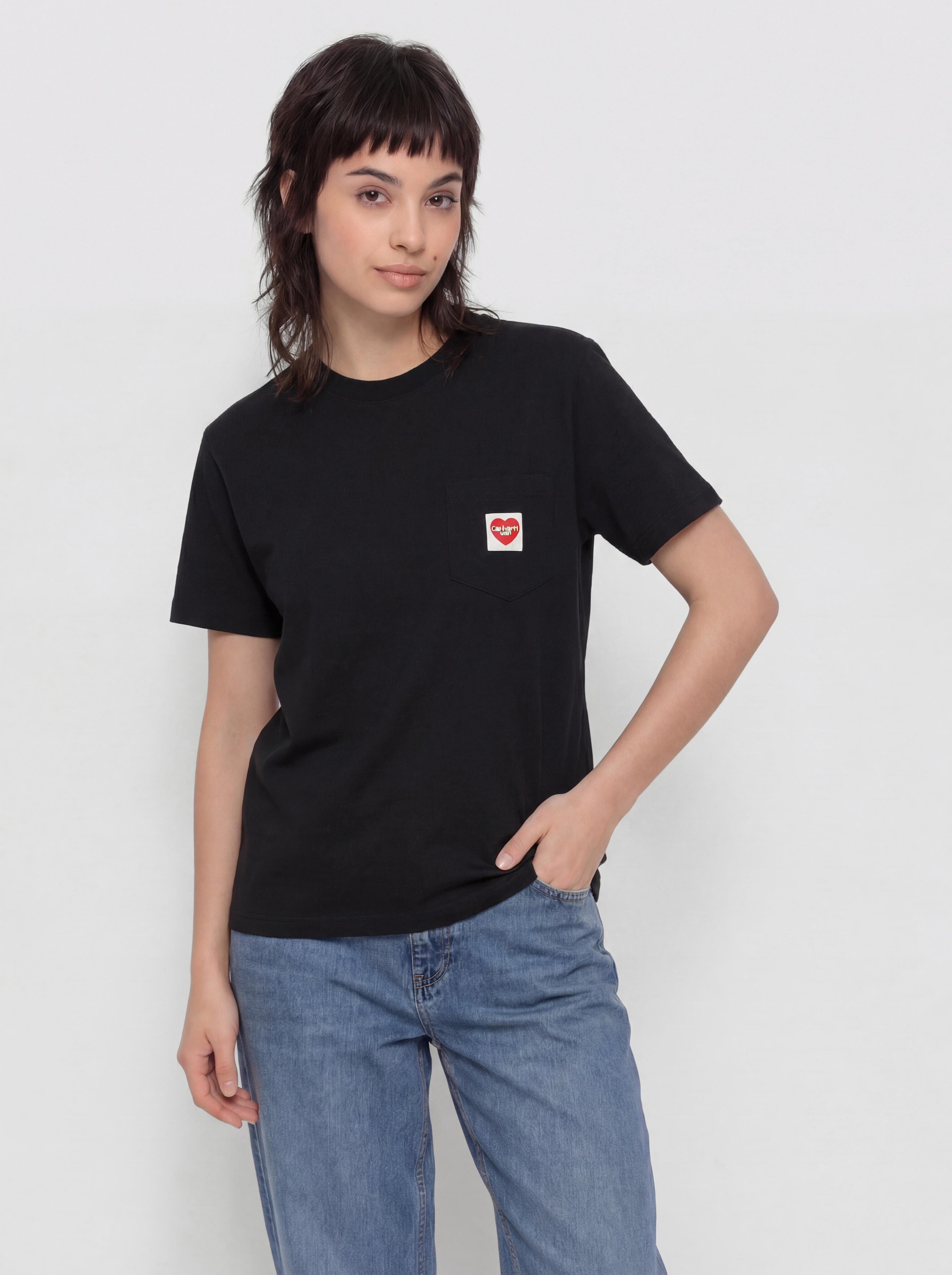 u0422u0435u043du0438u0441u043au0430 Carhartt WIP Pocket Heart Wmn (black/red)