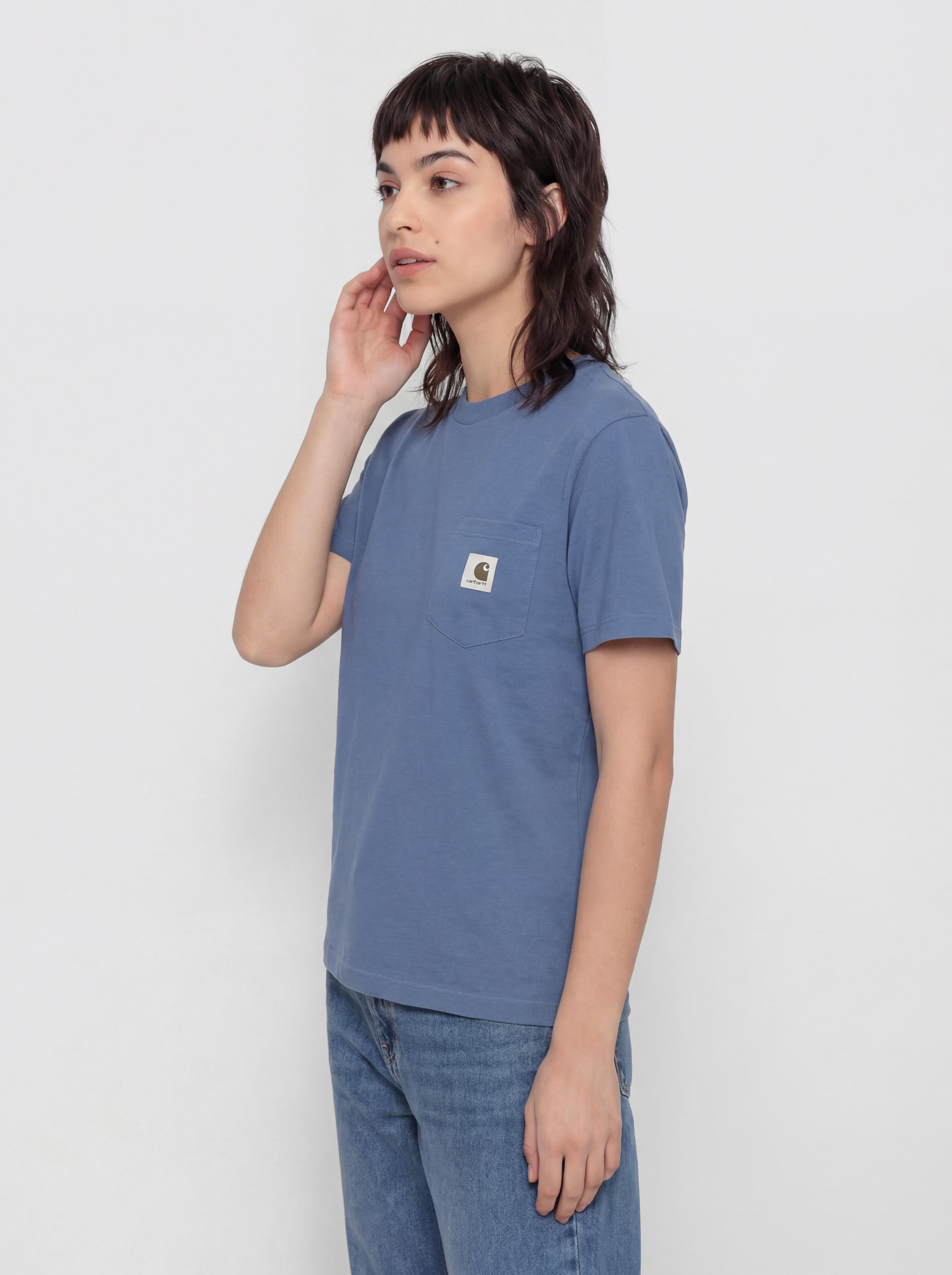 Тениска Carhartt WIP Pocket Wmn (blue iris)