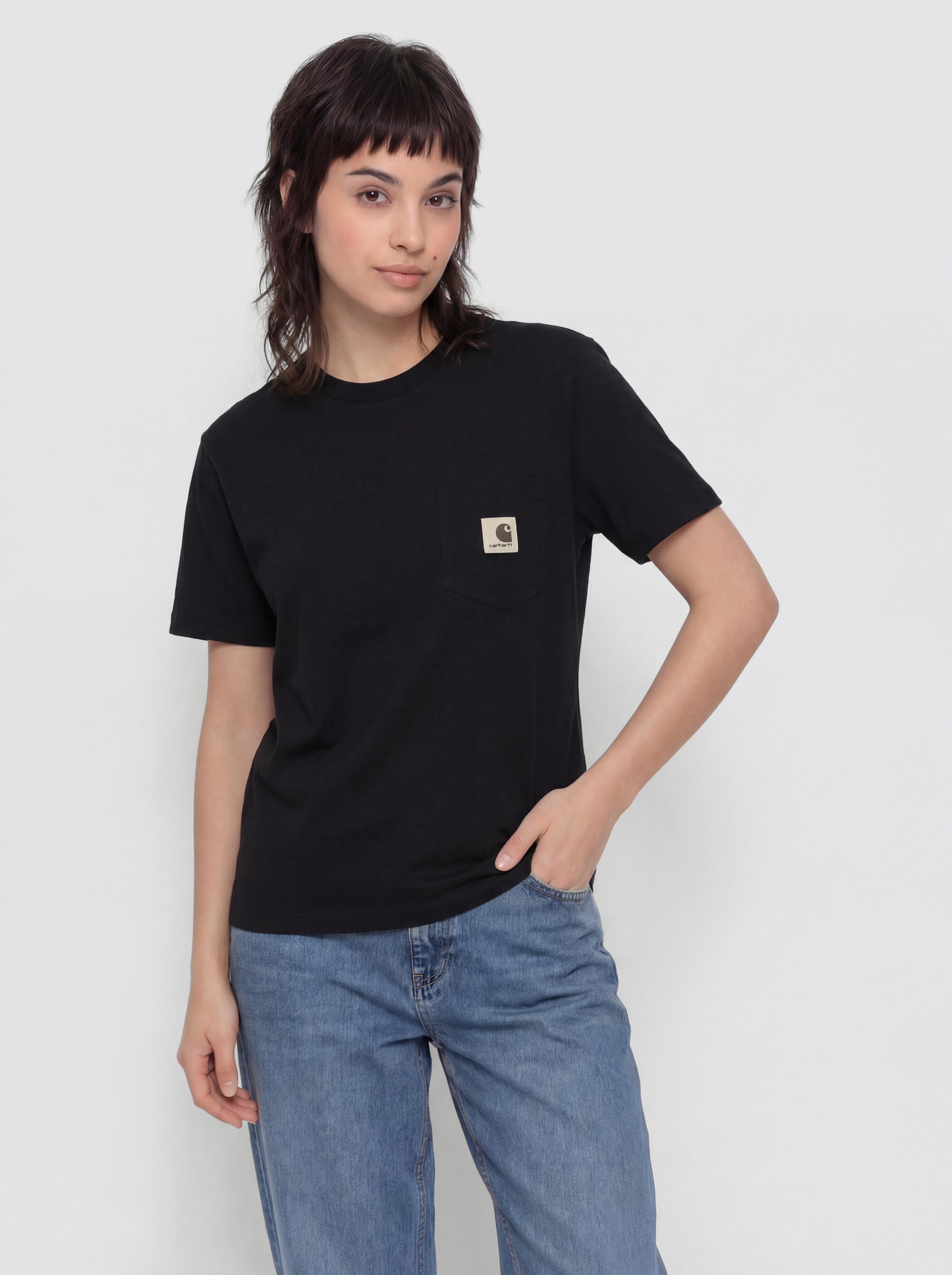 Тениска Carhartt WIP Pocket Wmn (black)