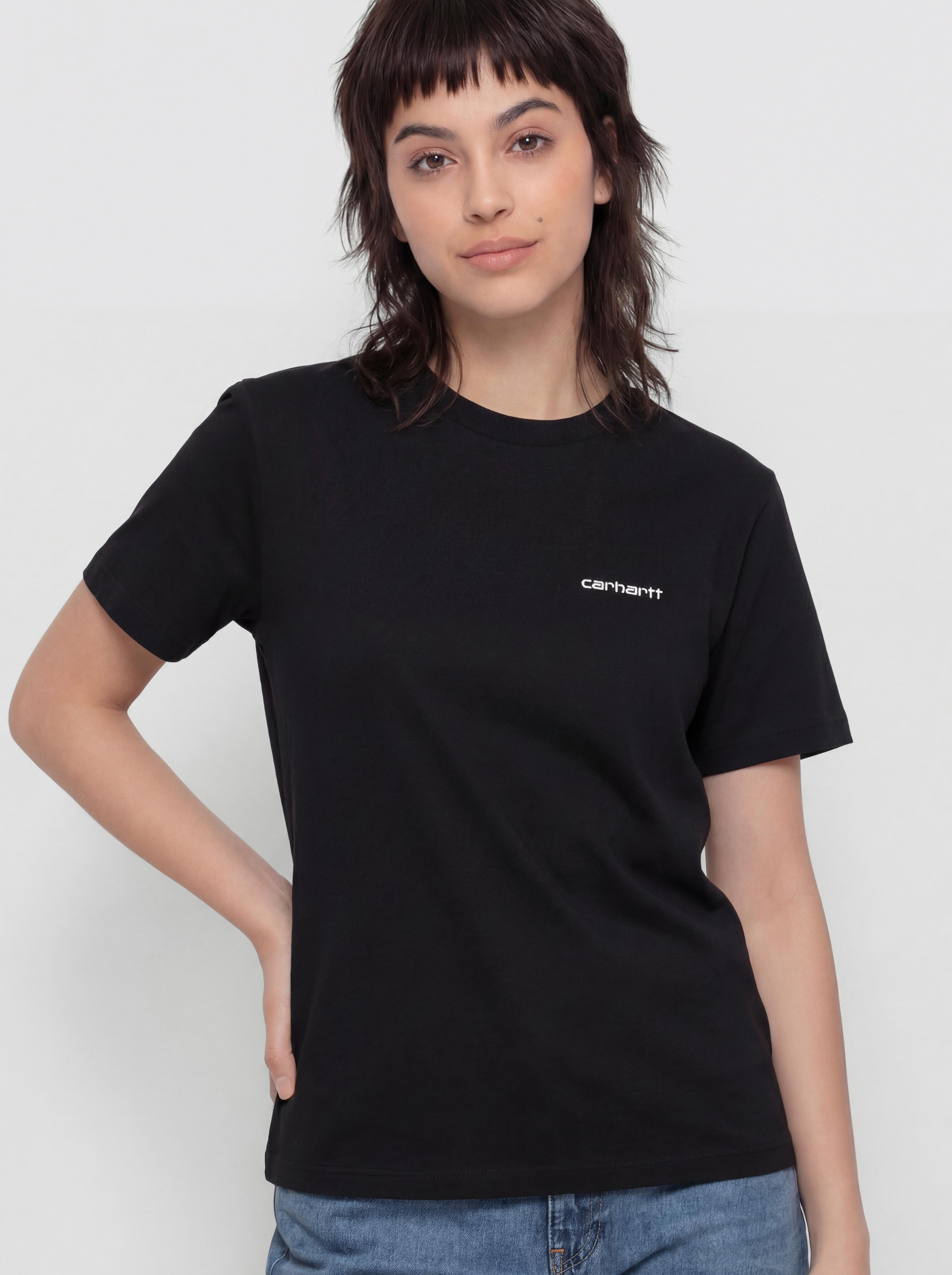 Тениска Carhartt WIP Script Embroidery Wmn (black/white)