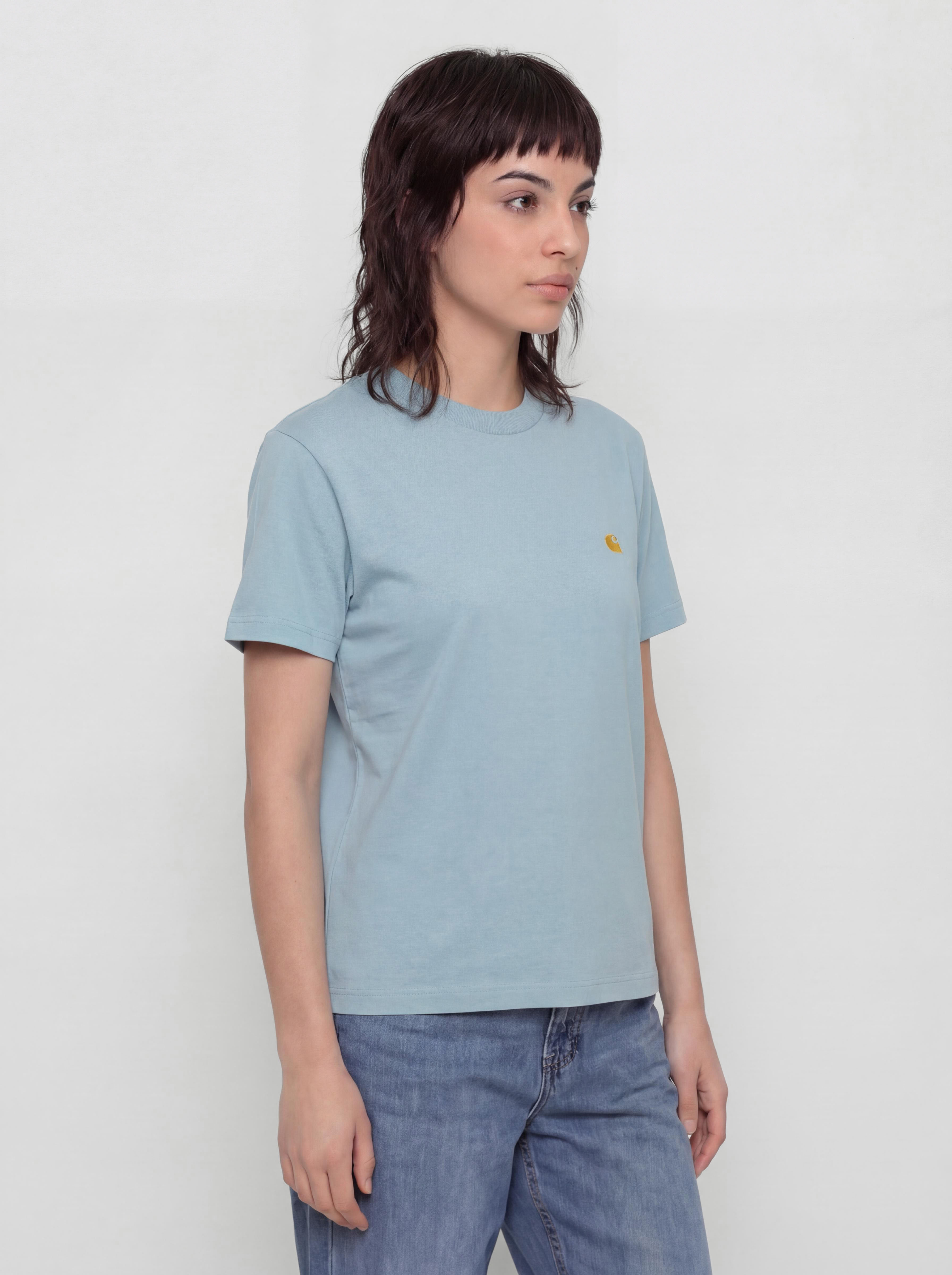 Тениска Carhartt WIP Chase Wmn (tourmaline/gold)