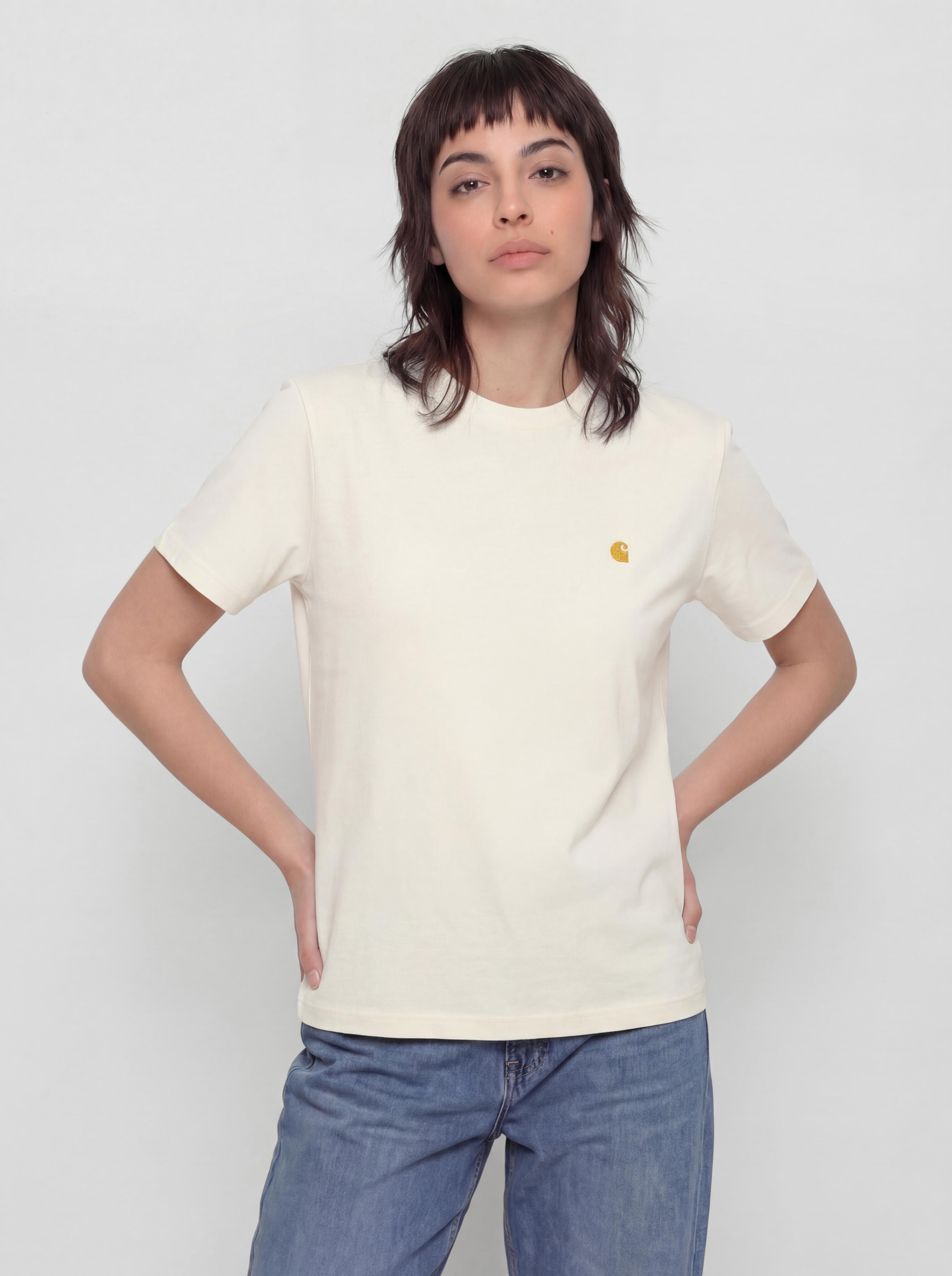 Тениска Carhartt WIP Chase Wmn (cinnerus/gold)