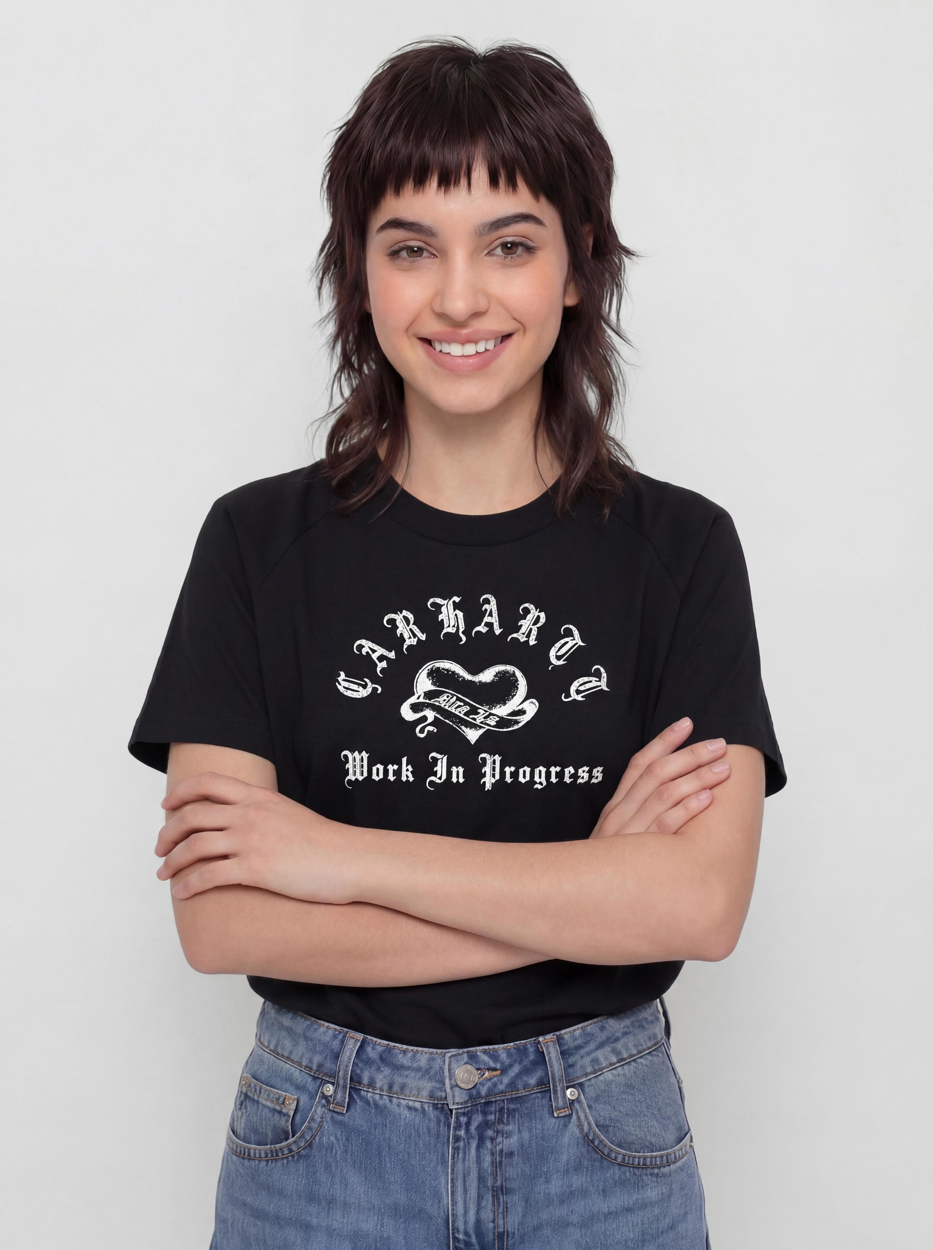 Тениска Carhartt WIP Honest Work Wmn (black/white)