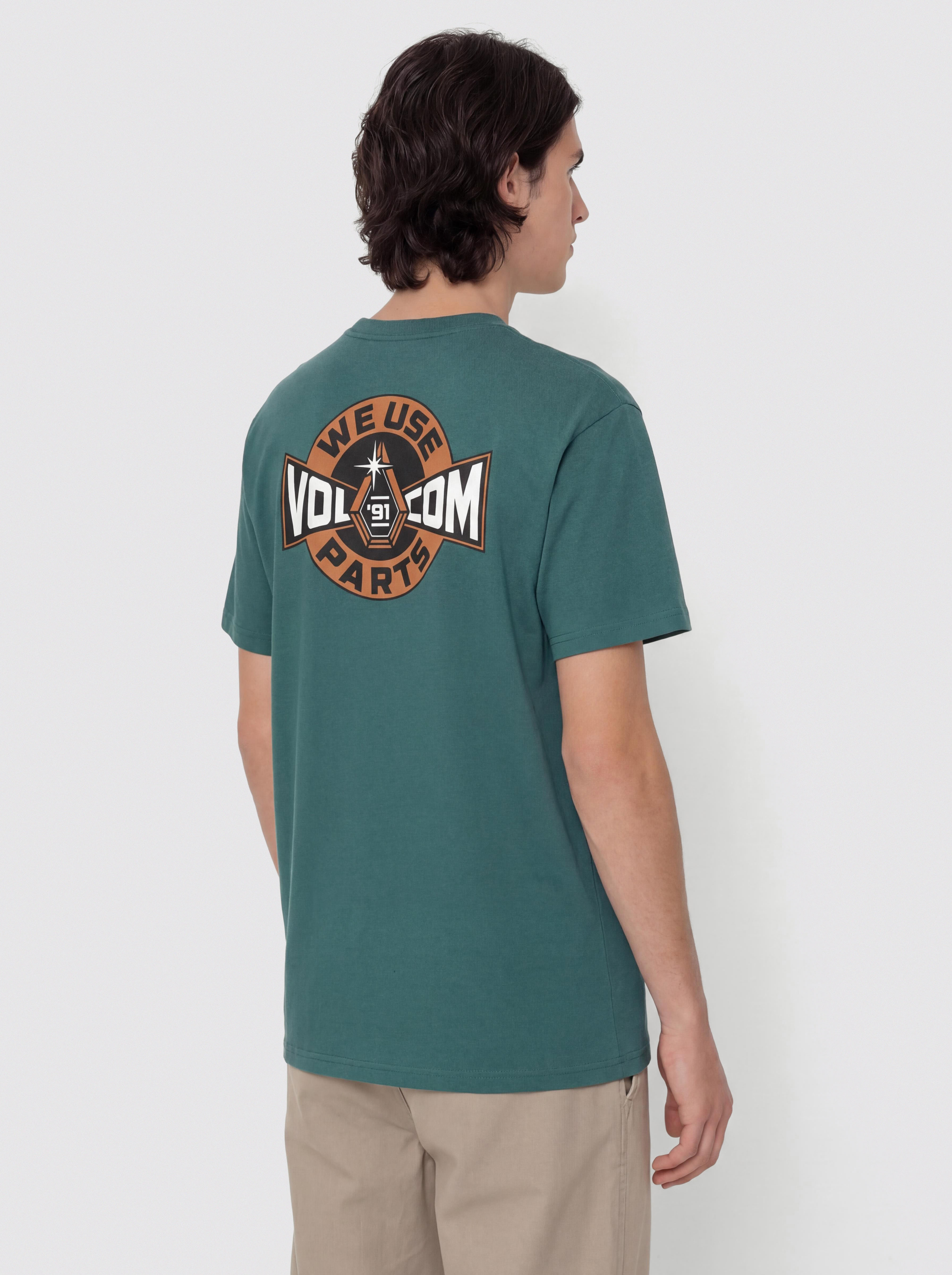 Тениска Volcom Parted Out Pocket (rifle green)
