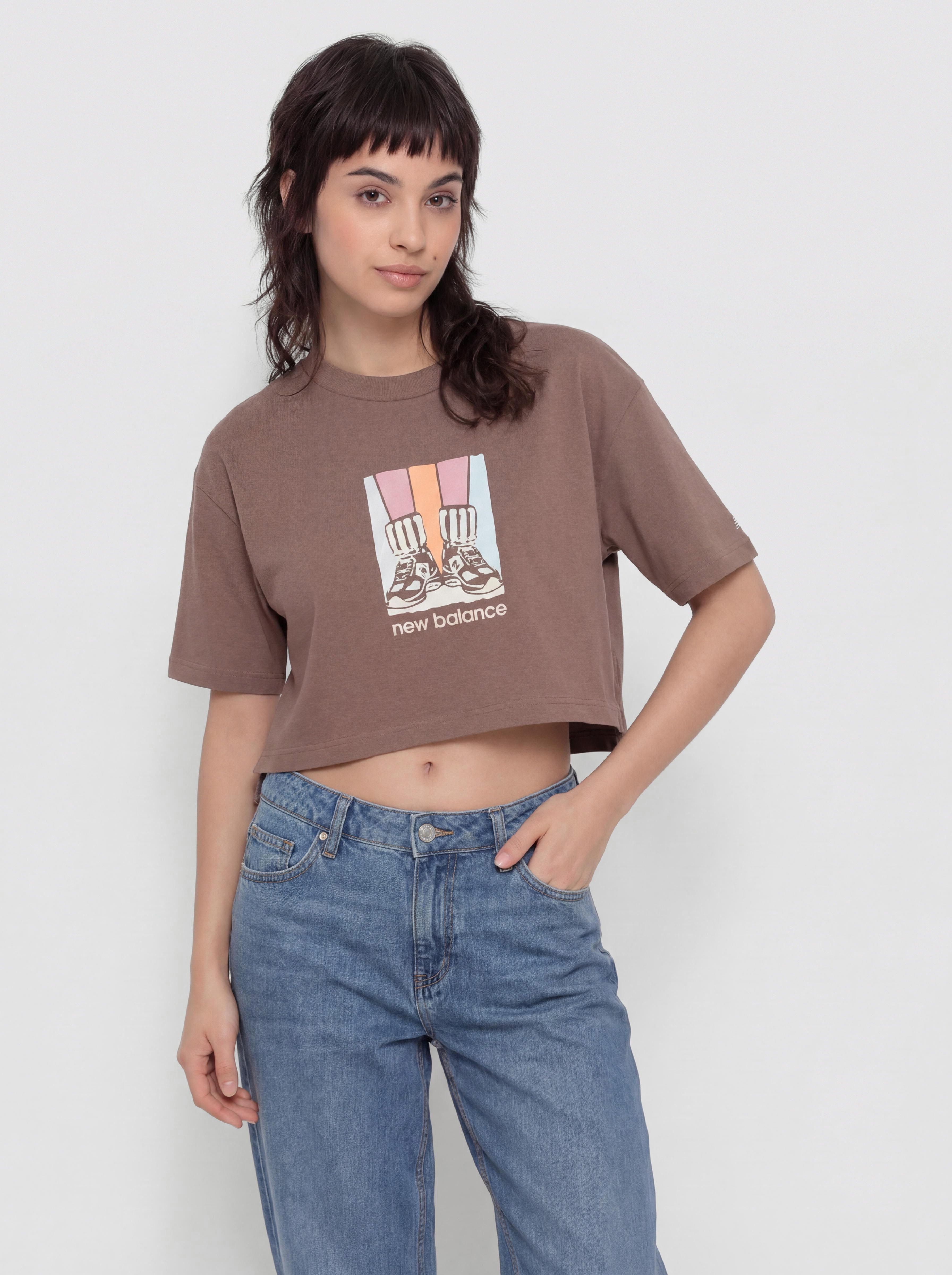 Тениска New Balance Athletics Gradient Shoes Wmn (brown)