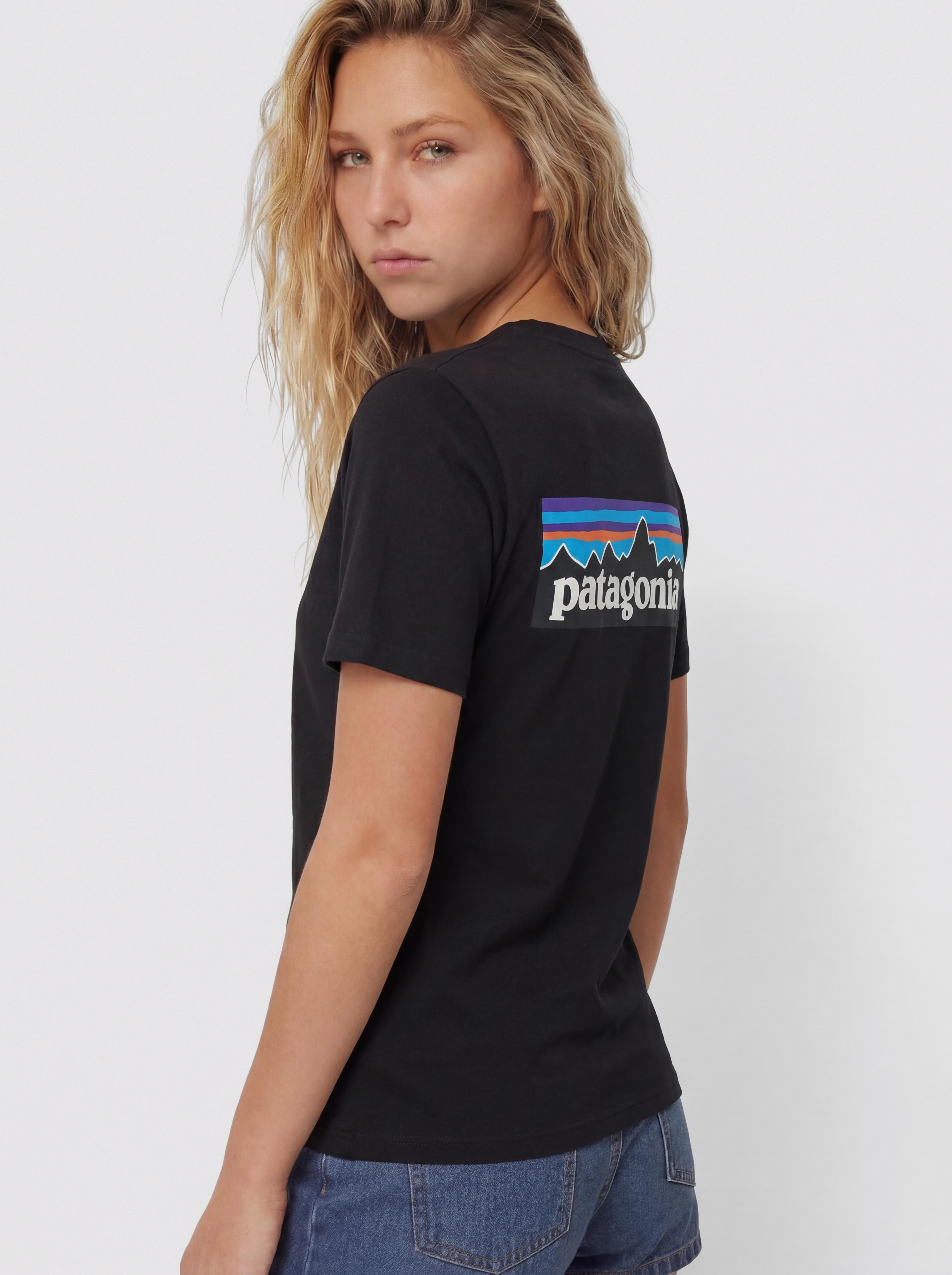 Тениска Patagonia P 6 Logo Responsibili Wmn (black)