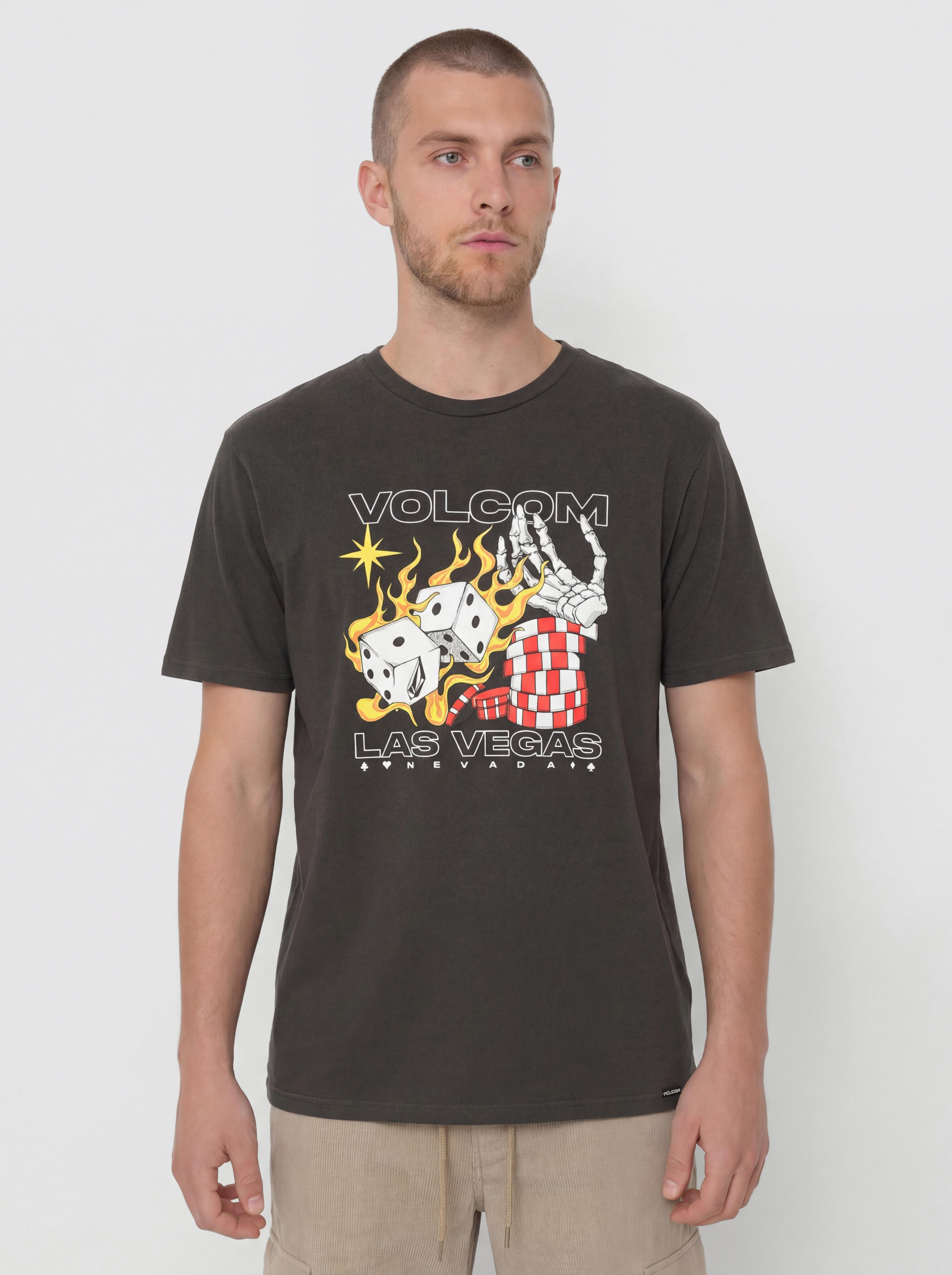 Тениска Volcom Pass Line Pw (black)