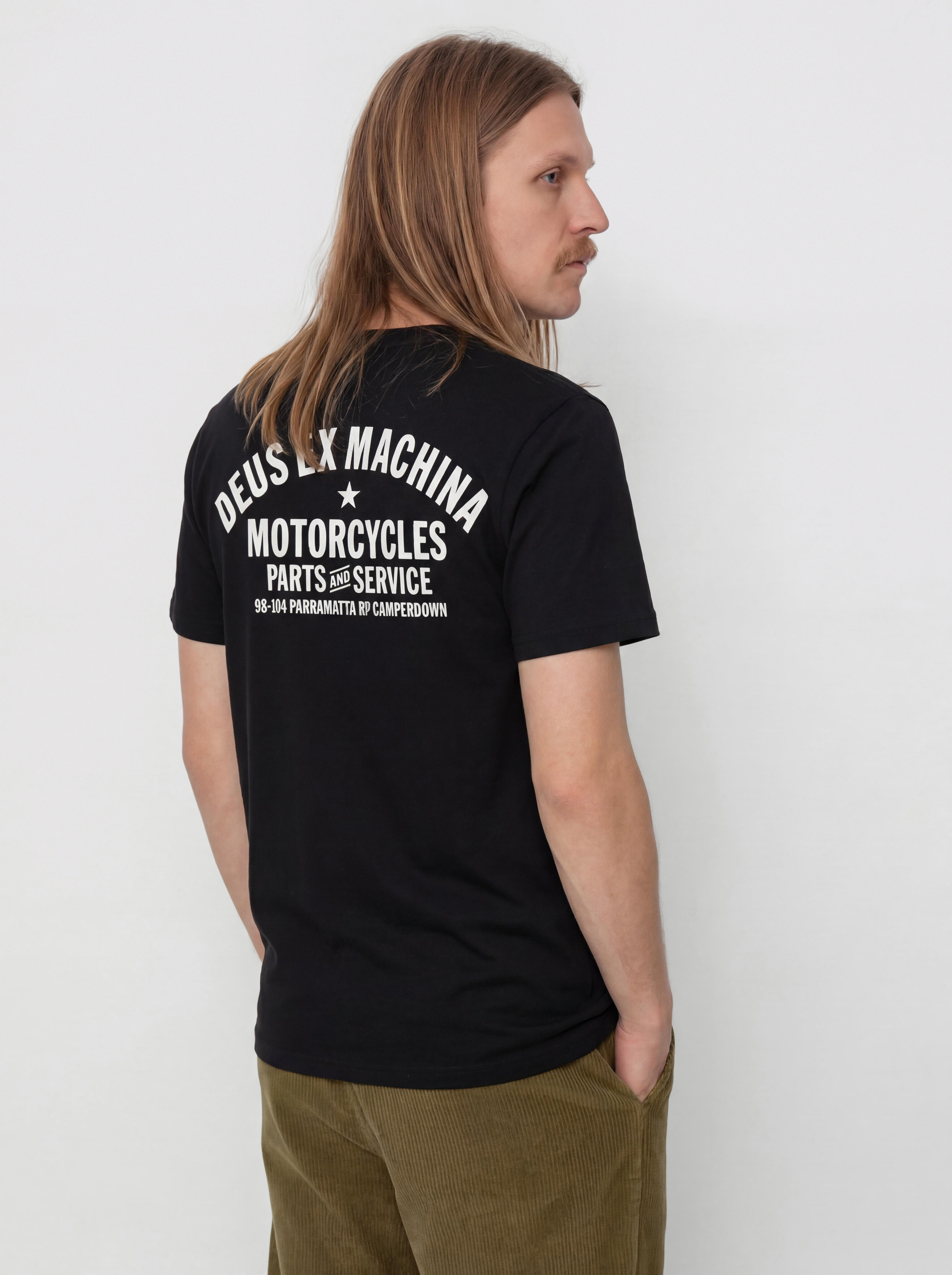 Тениска Deus Ex Machina Camperdown Address (black)