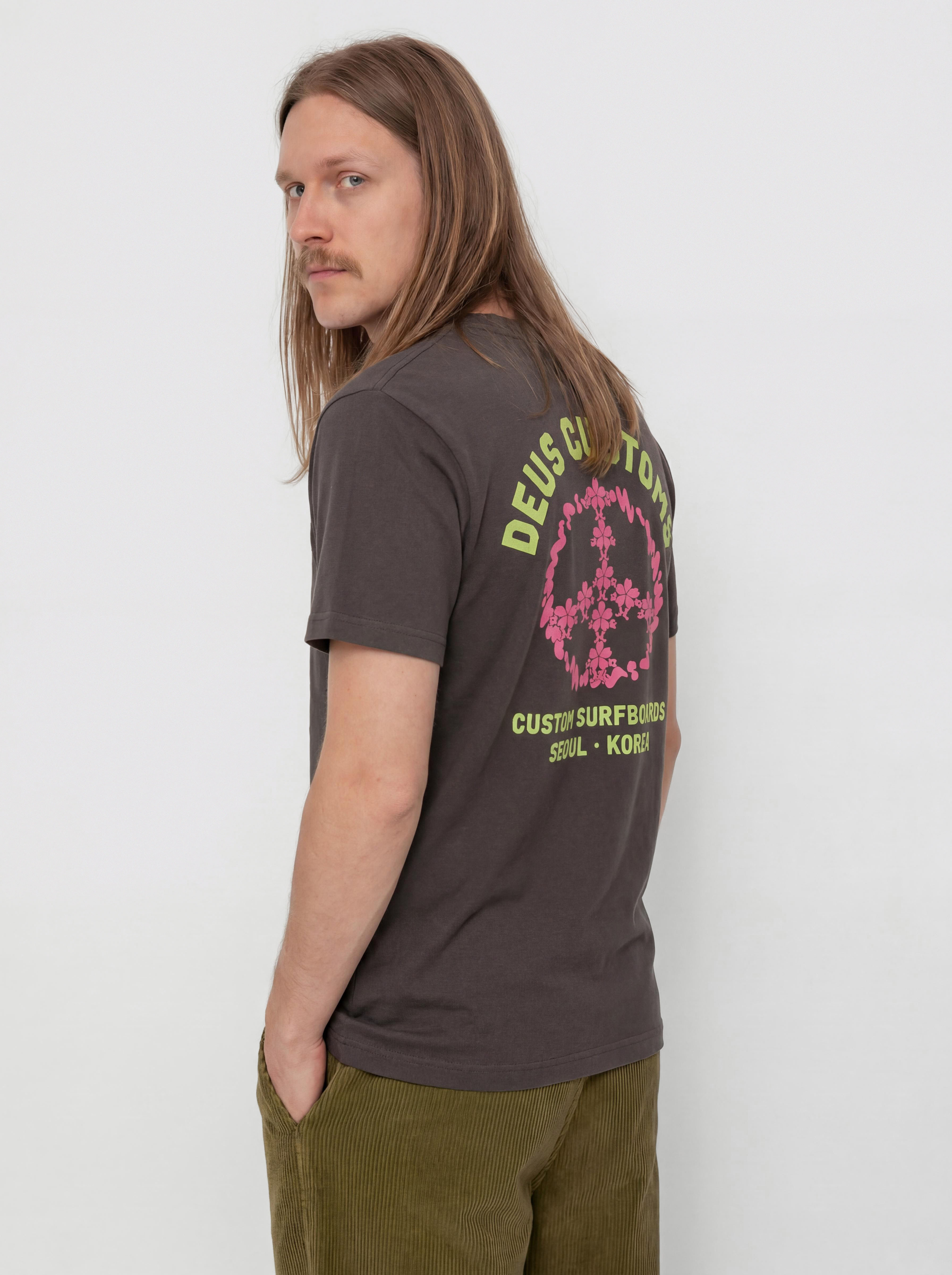 Тениска Deus Ex Machina Fancy Pansy (anthracite)