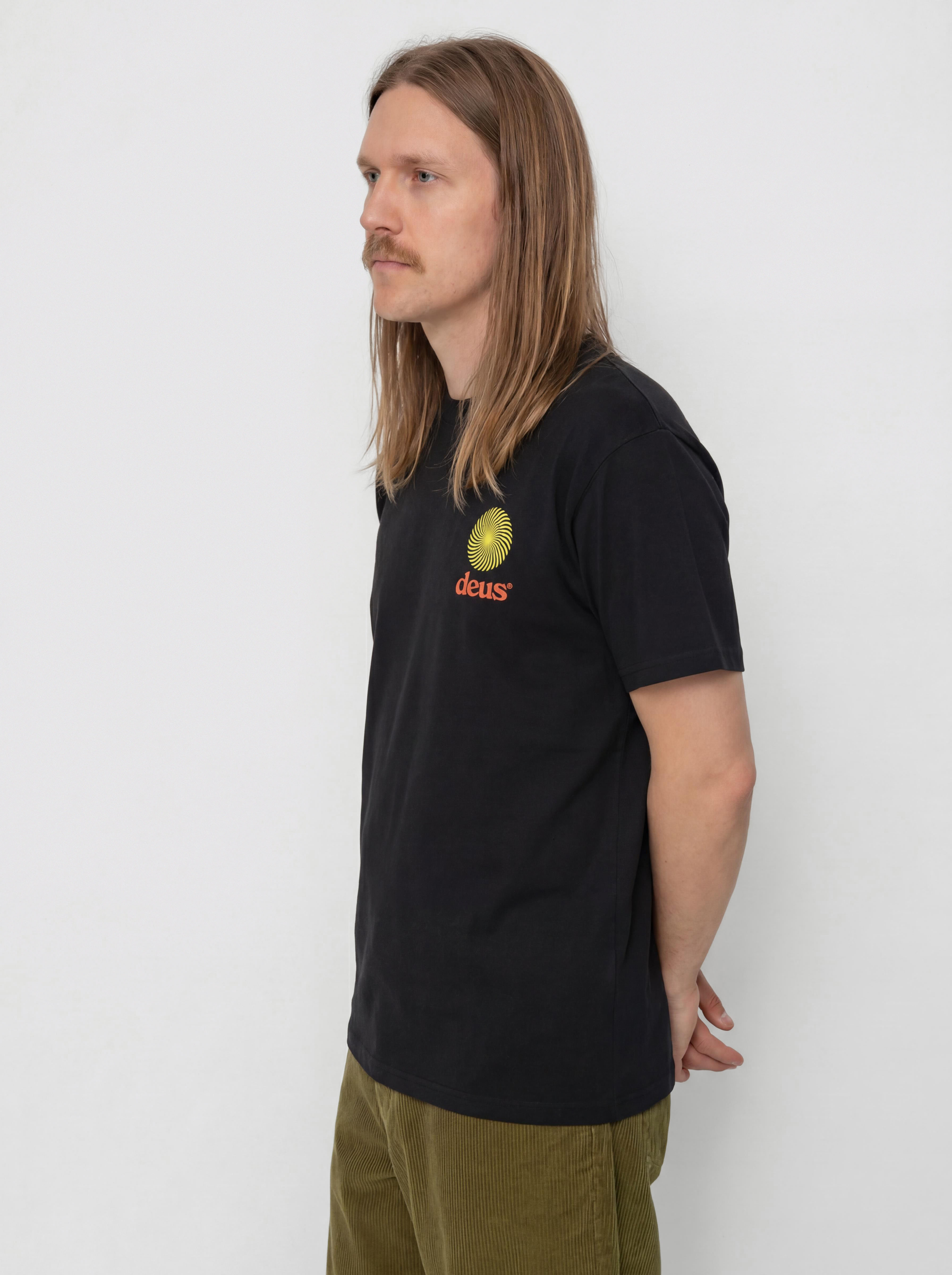 Тениска Deus Ex Machina Strata (black)