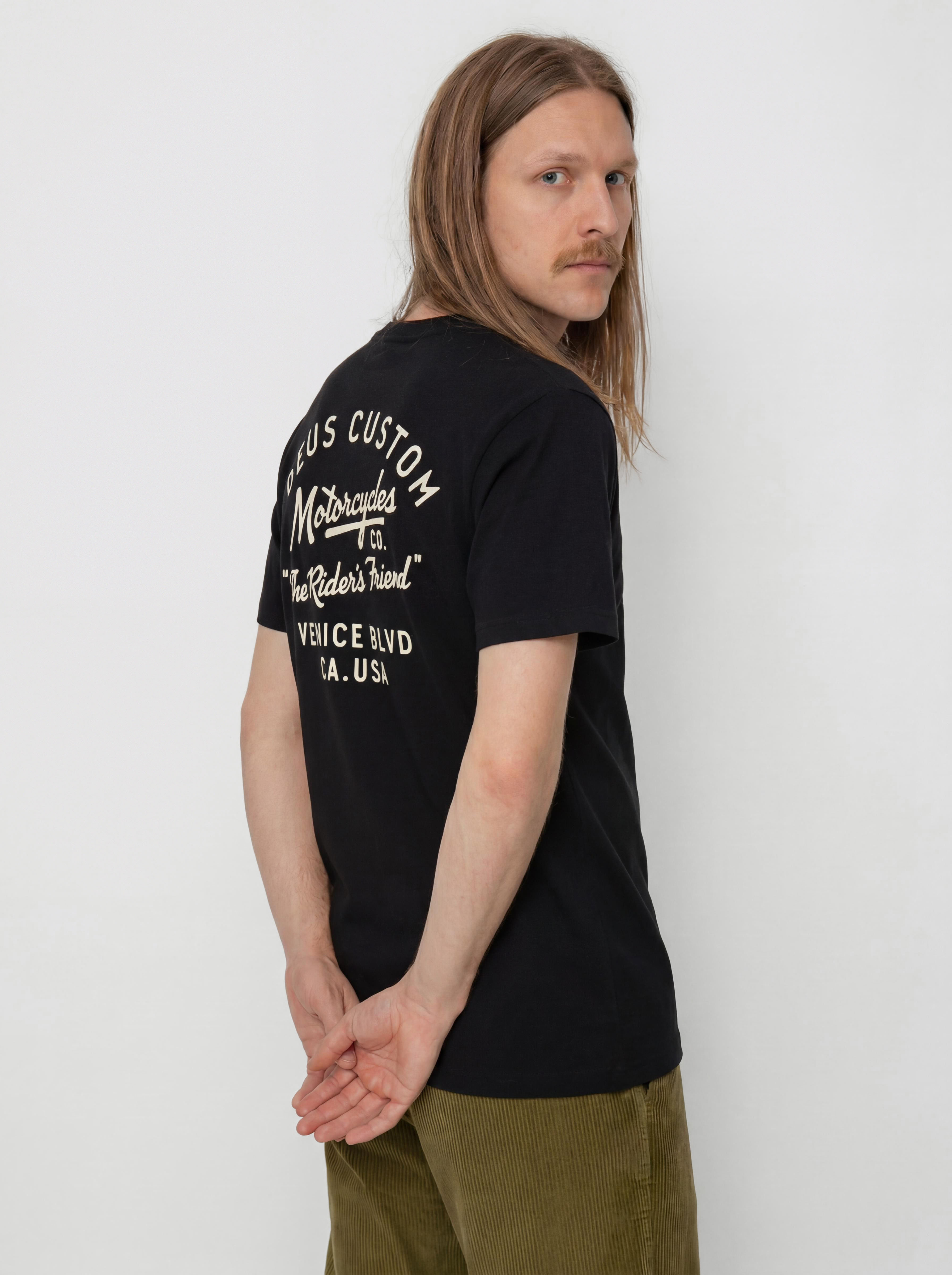 Тениска Deus Ex Machina Camber (black)