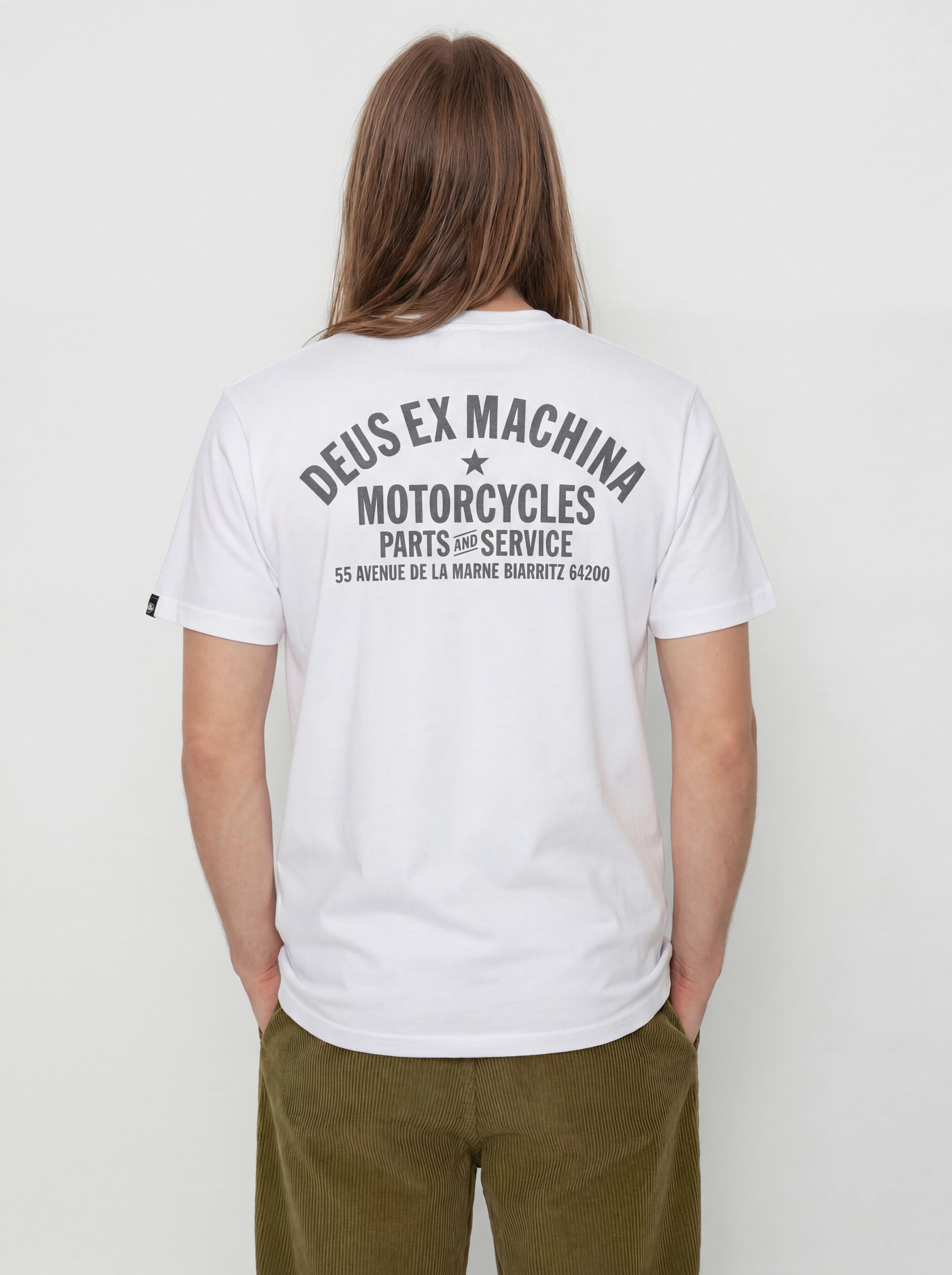 Тениска Deus Ex Machina Biarritz Address (white)