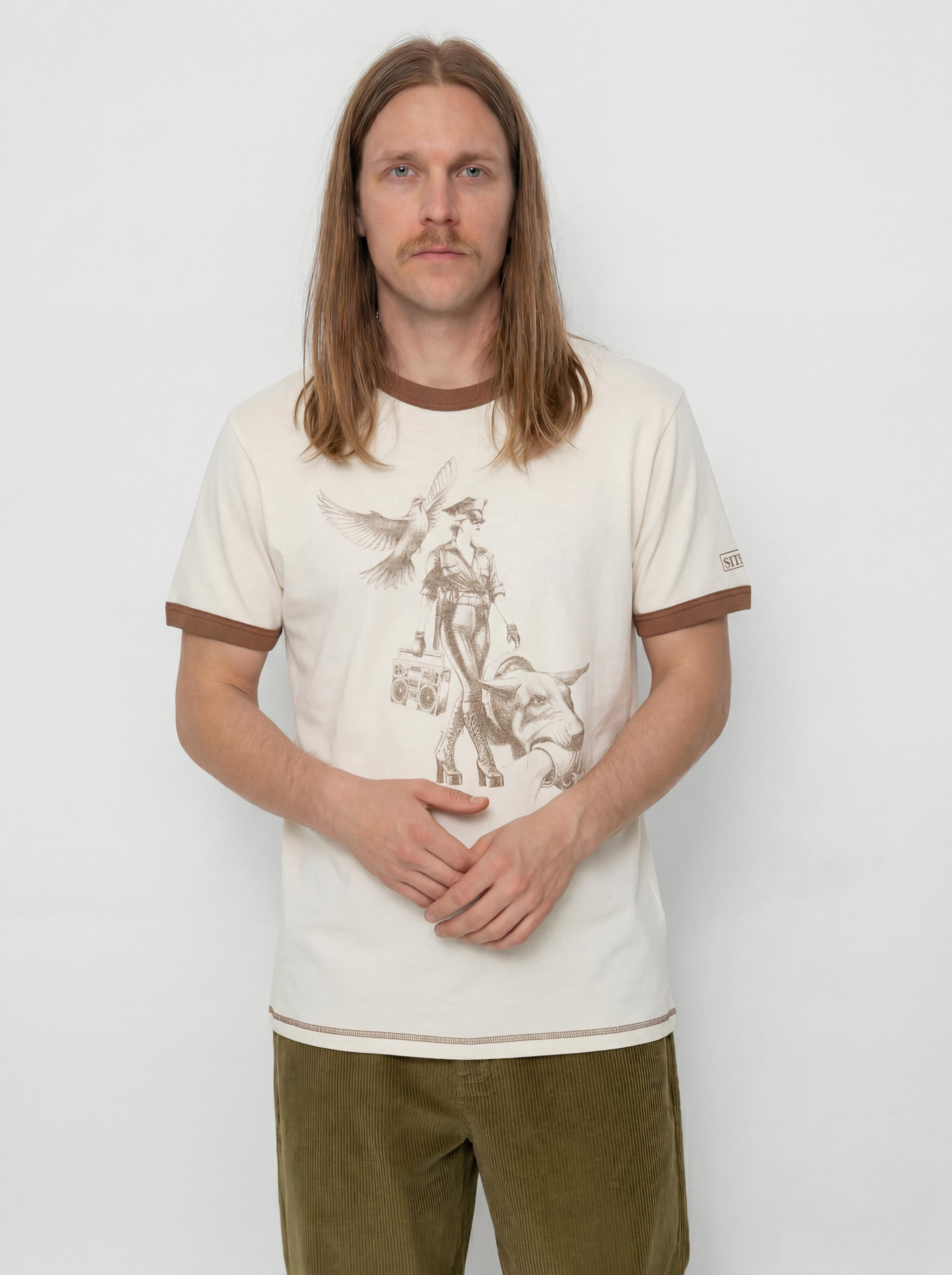 Тениска Deus Ex Machina Beat Down (dirty white)