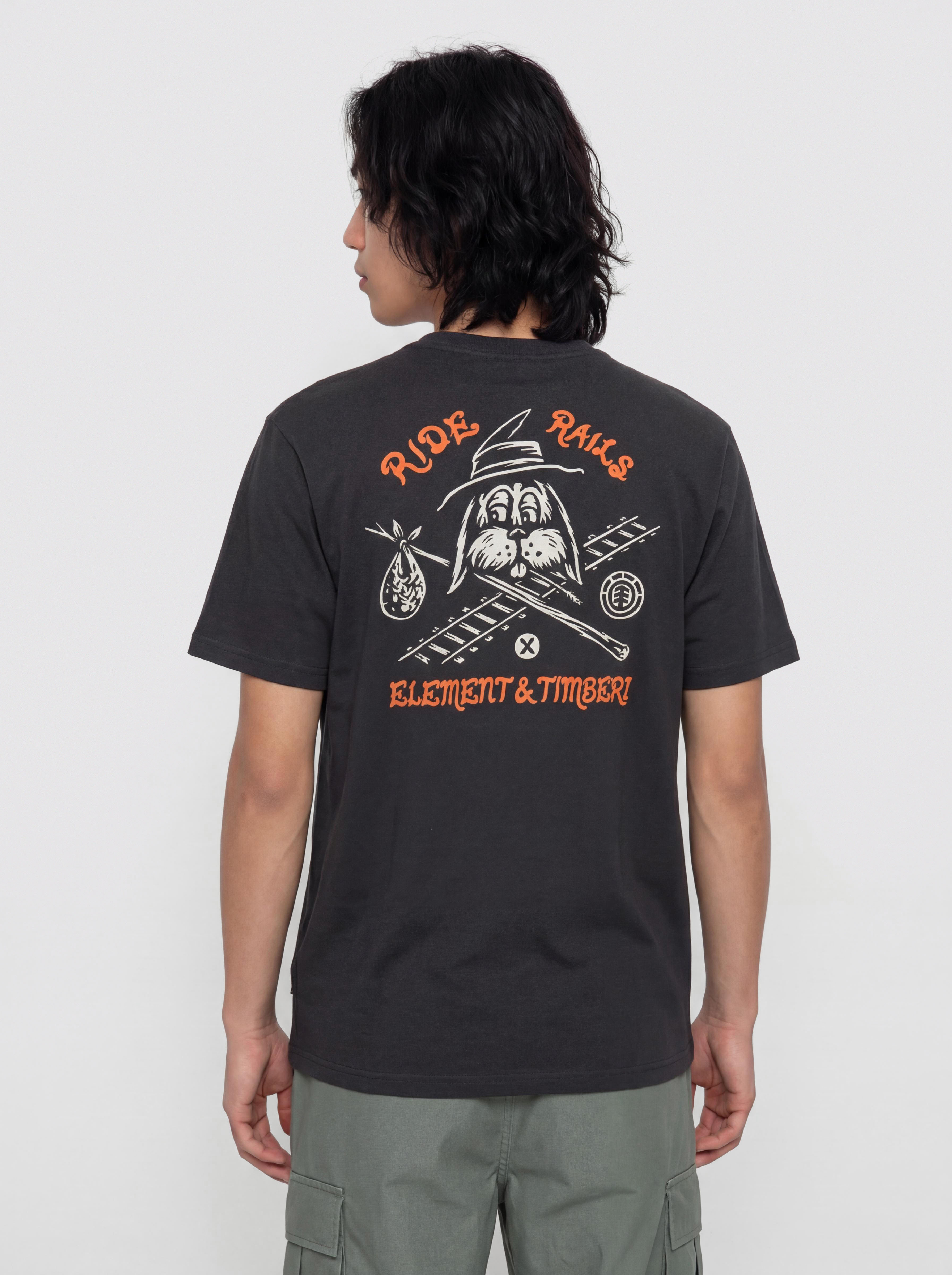 Тениска Element Timber Hobos (off black)