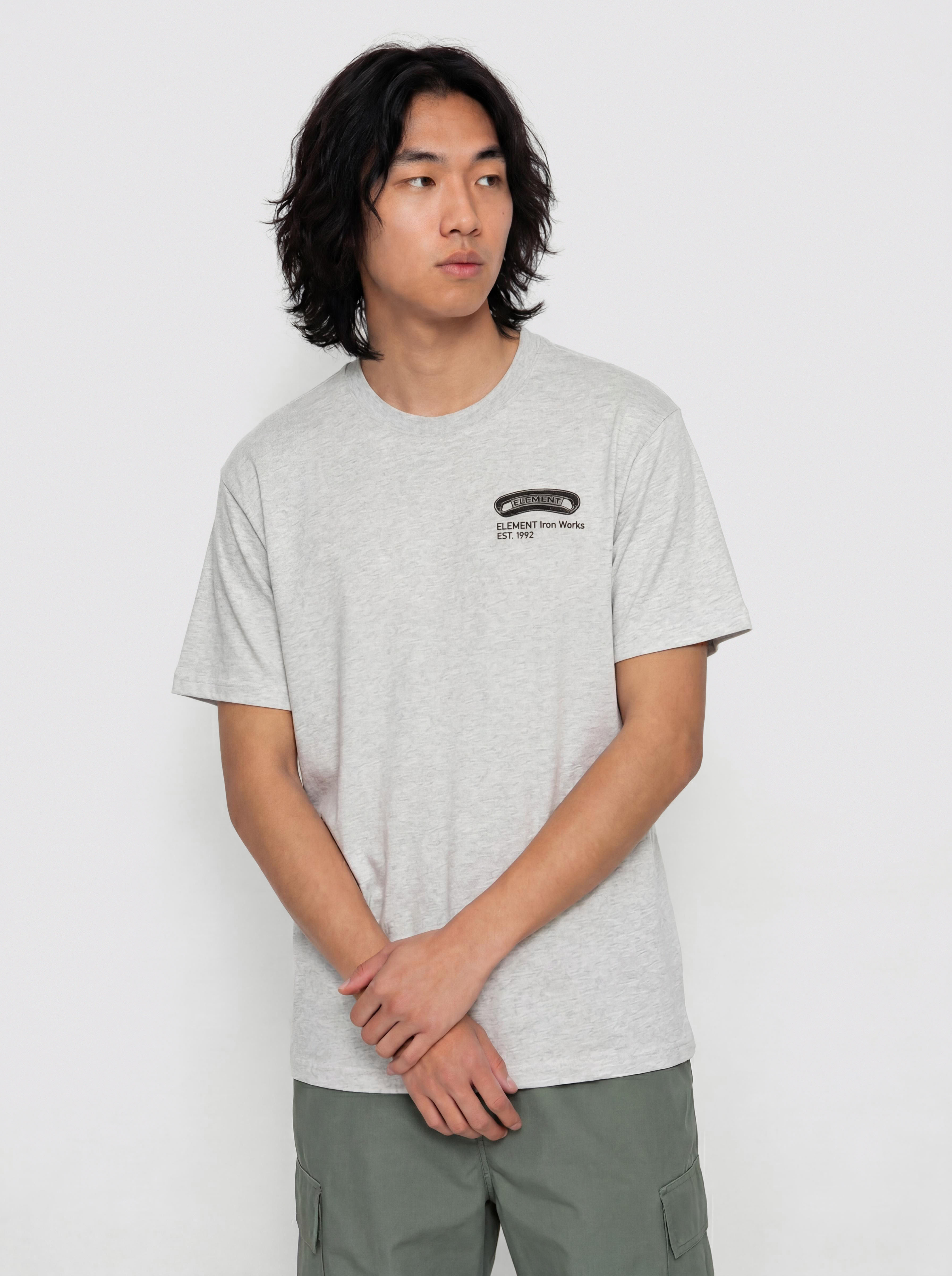 Тениска Element Iron Works (mid grey heather)