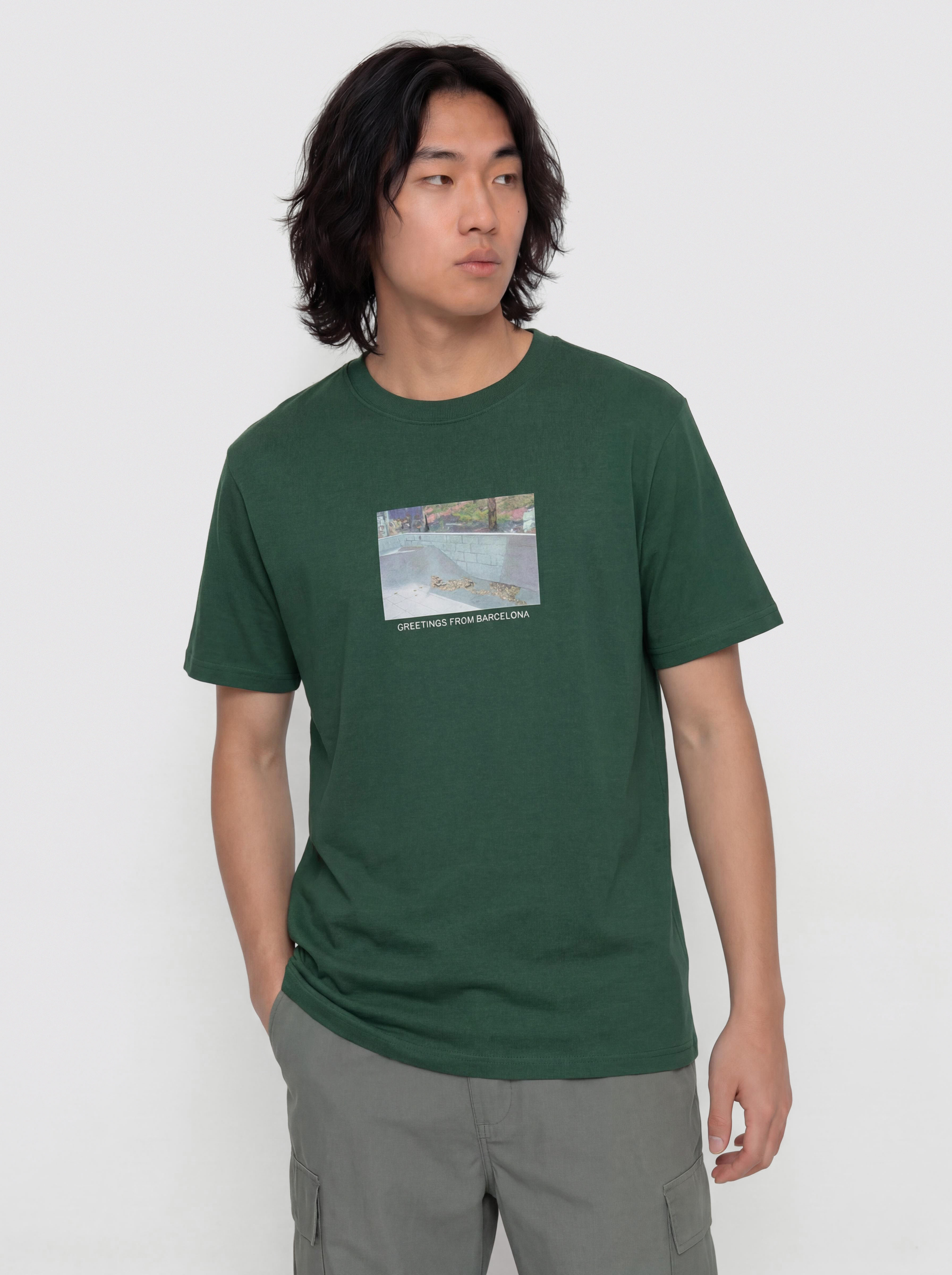 Тениска Element Barcelona (trekking green)
