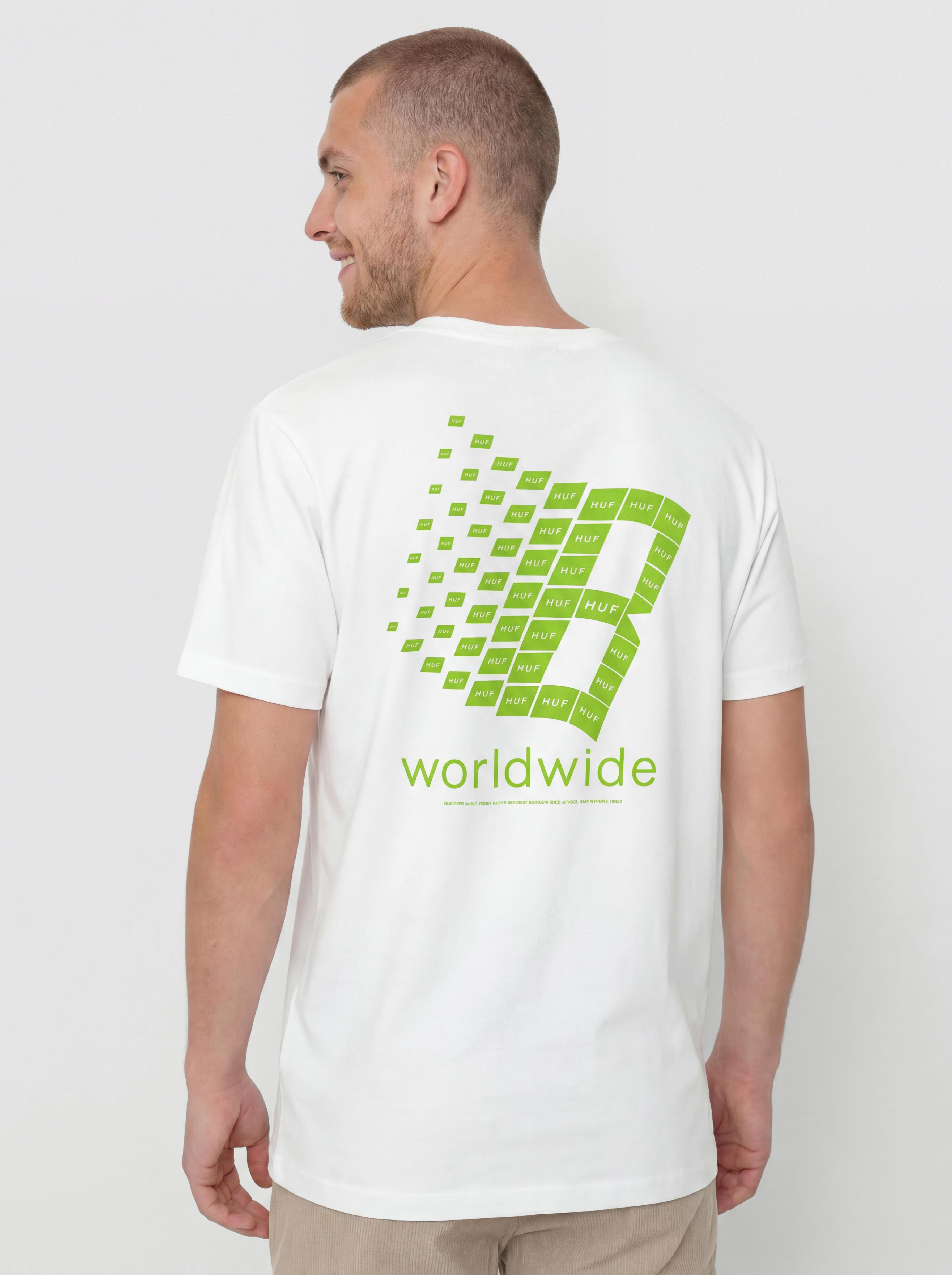 Тениска HUF X Bronze Worldwide (white)