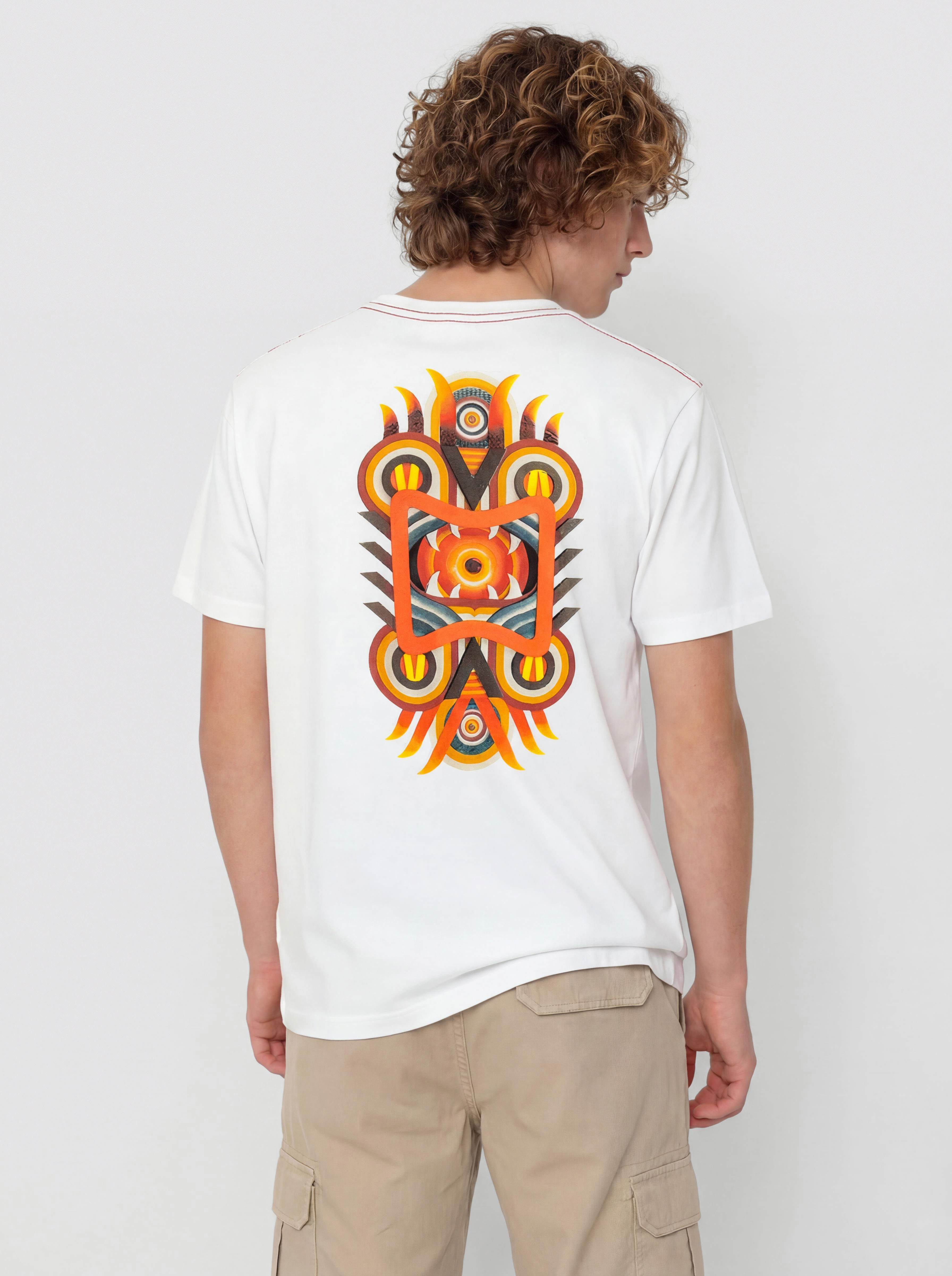 Тениска RVCA Redondo Mask (antique white)