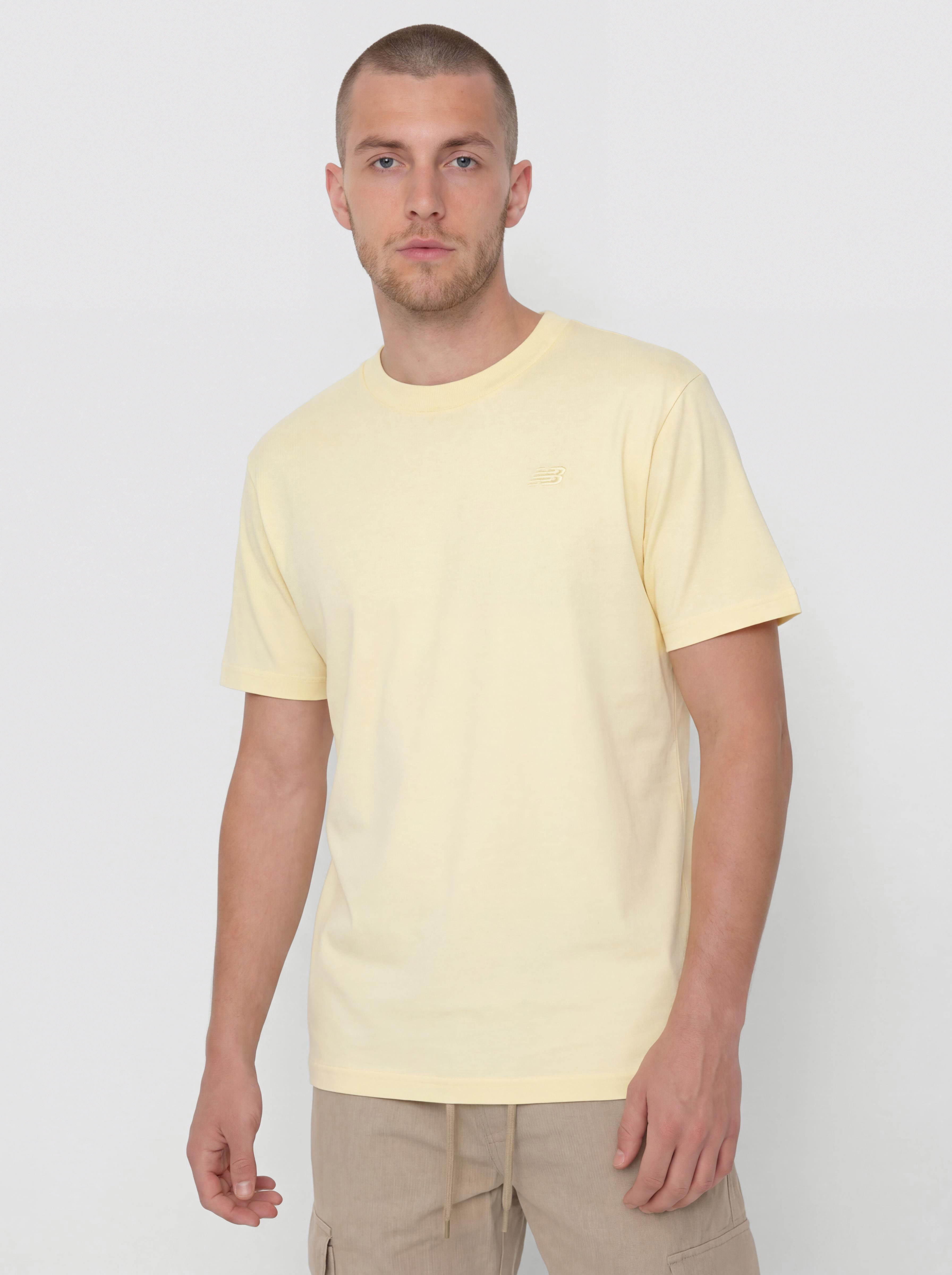 Тениска New Balance Athletics Cotton T (parchmen)