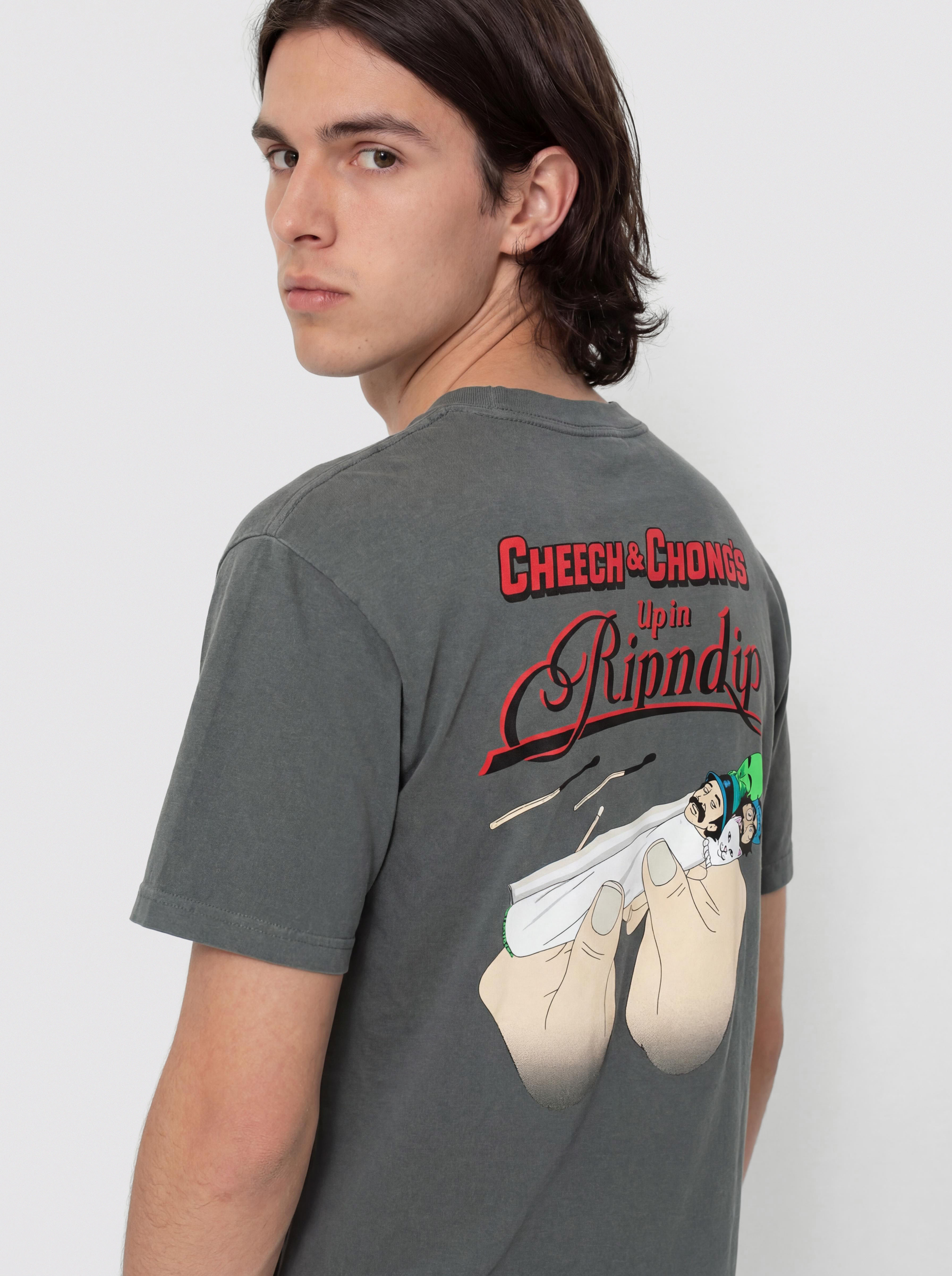 Тениска RipNDip Roll Me Up (charcoal)