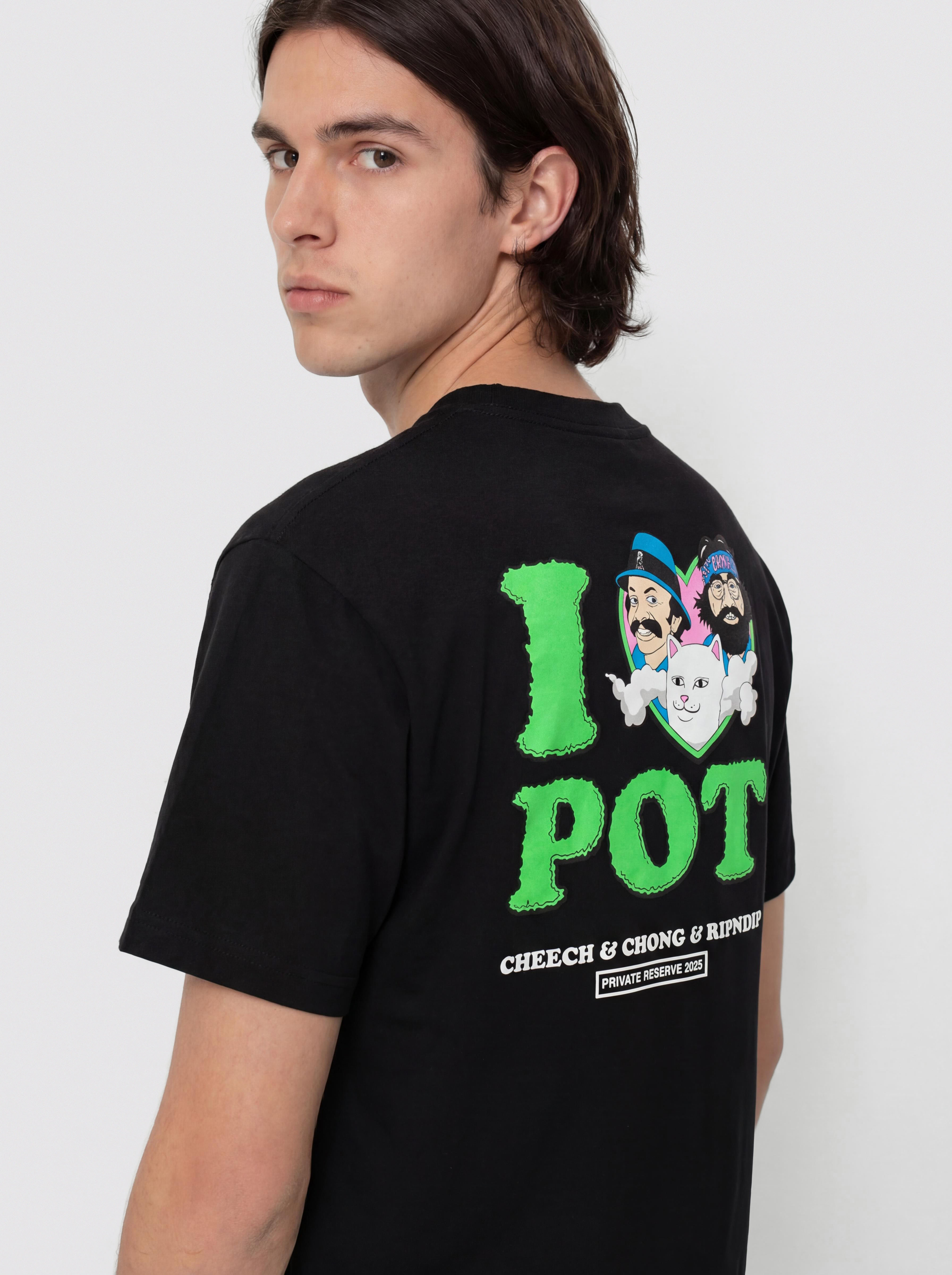 Тениска RipNDip I Love Pot (black)