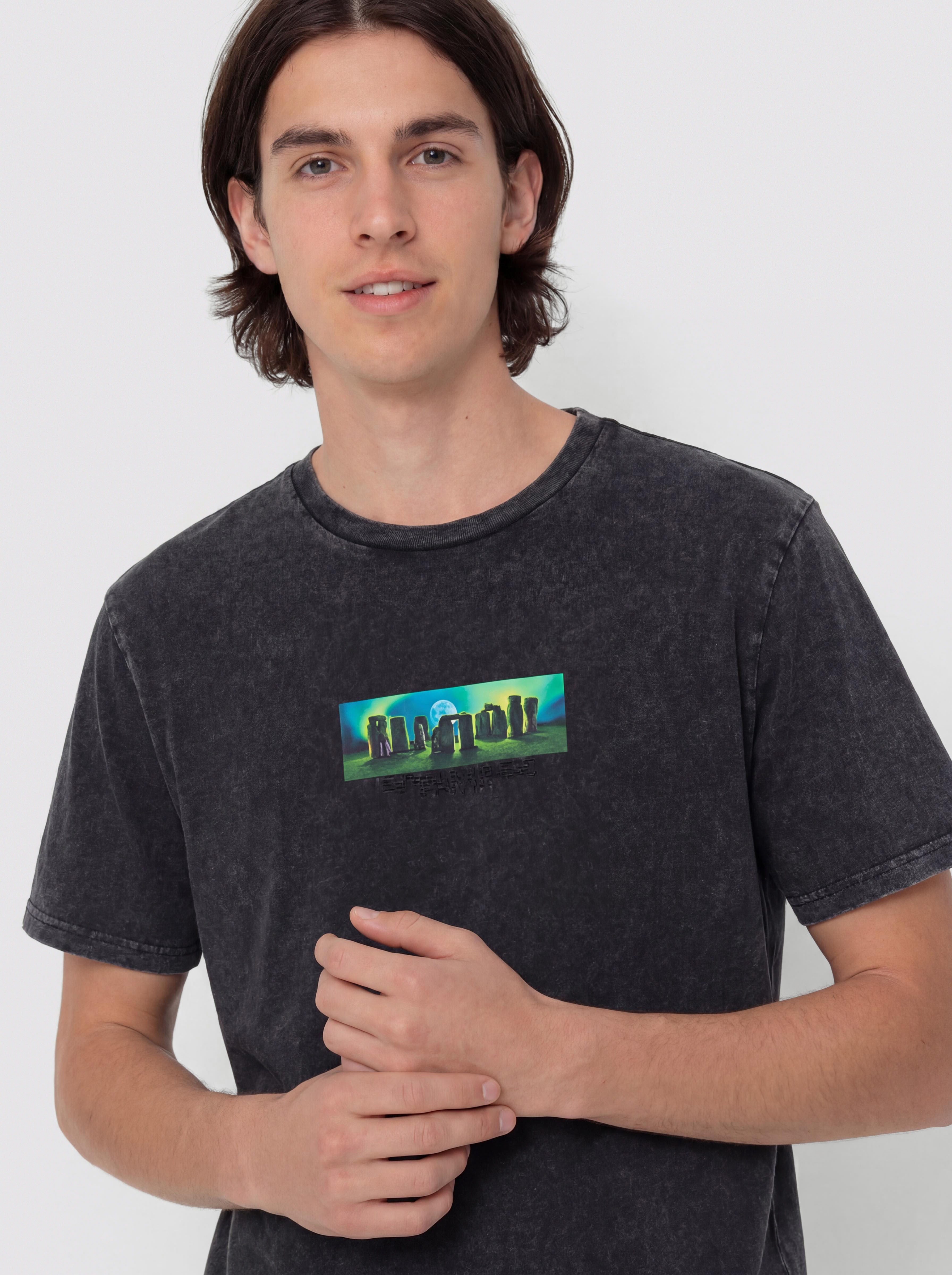 Тениска RipNDip Ufo Tours (black vintage wash)