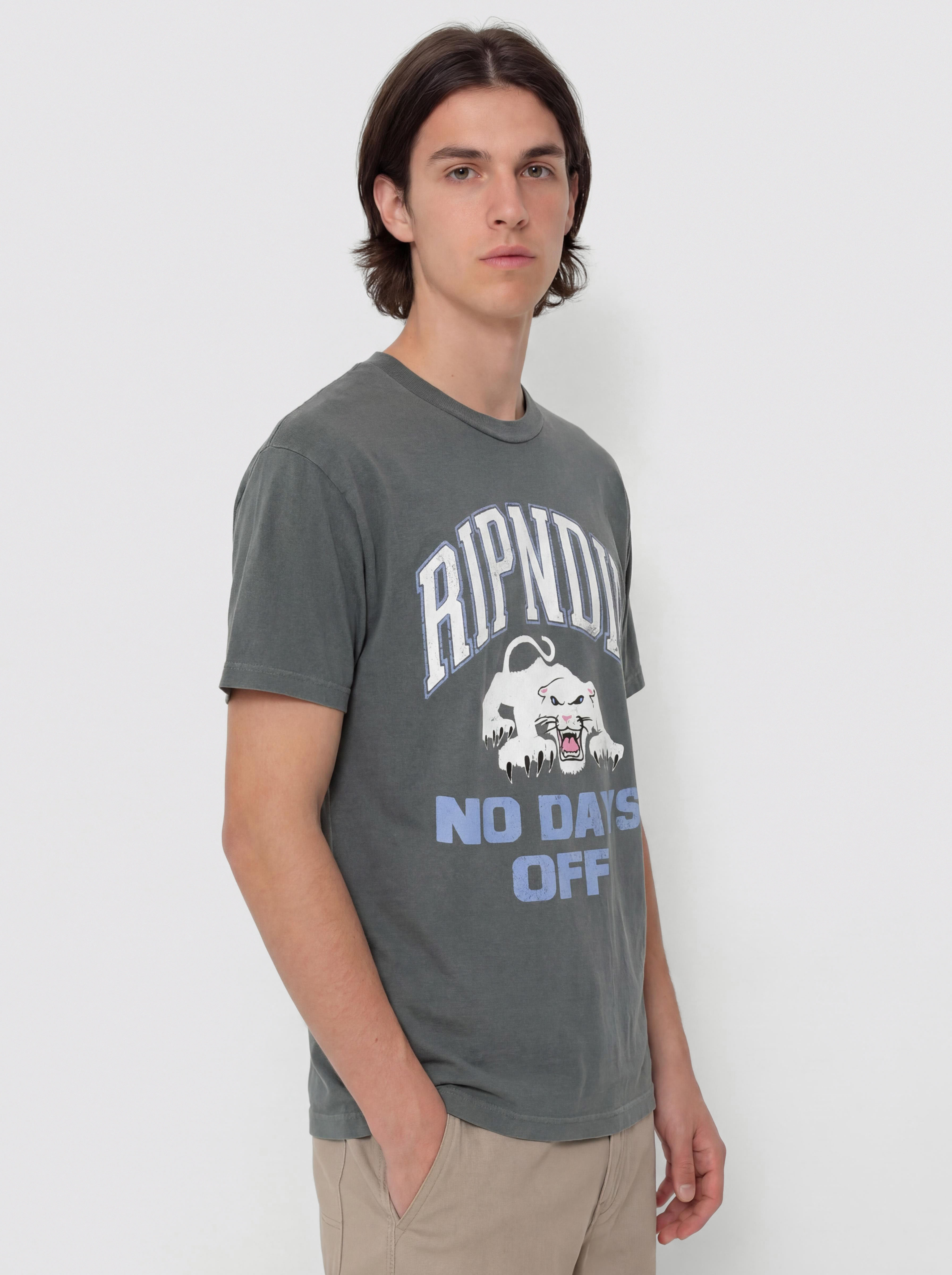 Тениска RipNDip White Panther (charcoal)