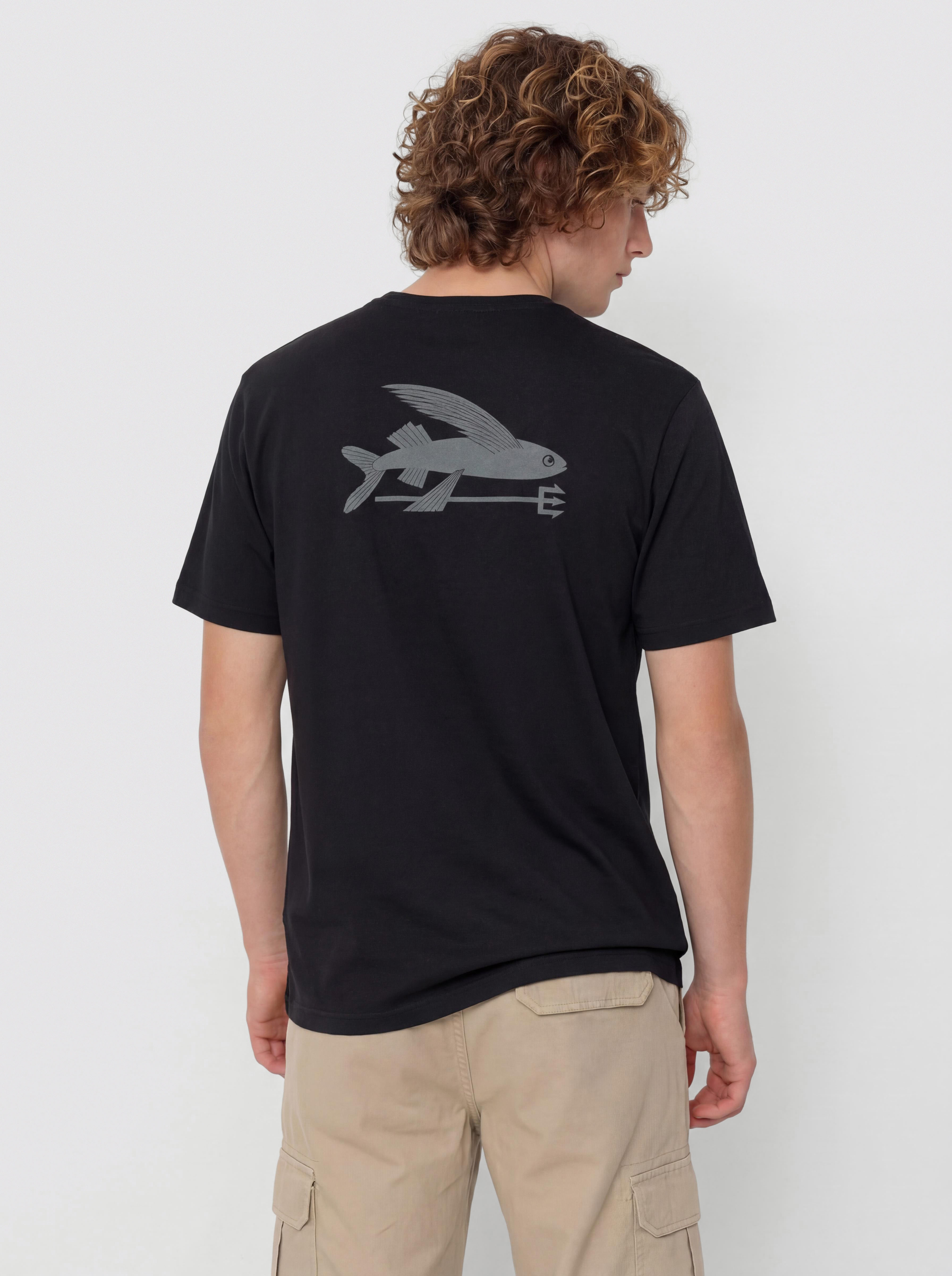 Тениска Patagonia Flying Fish (ink black)