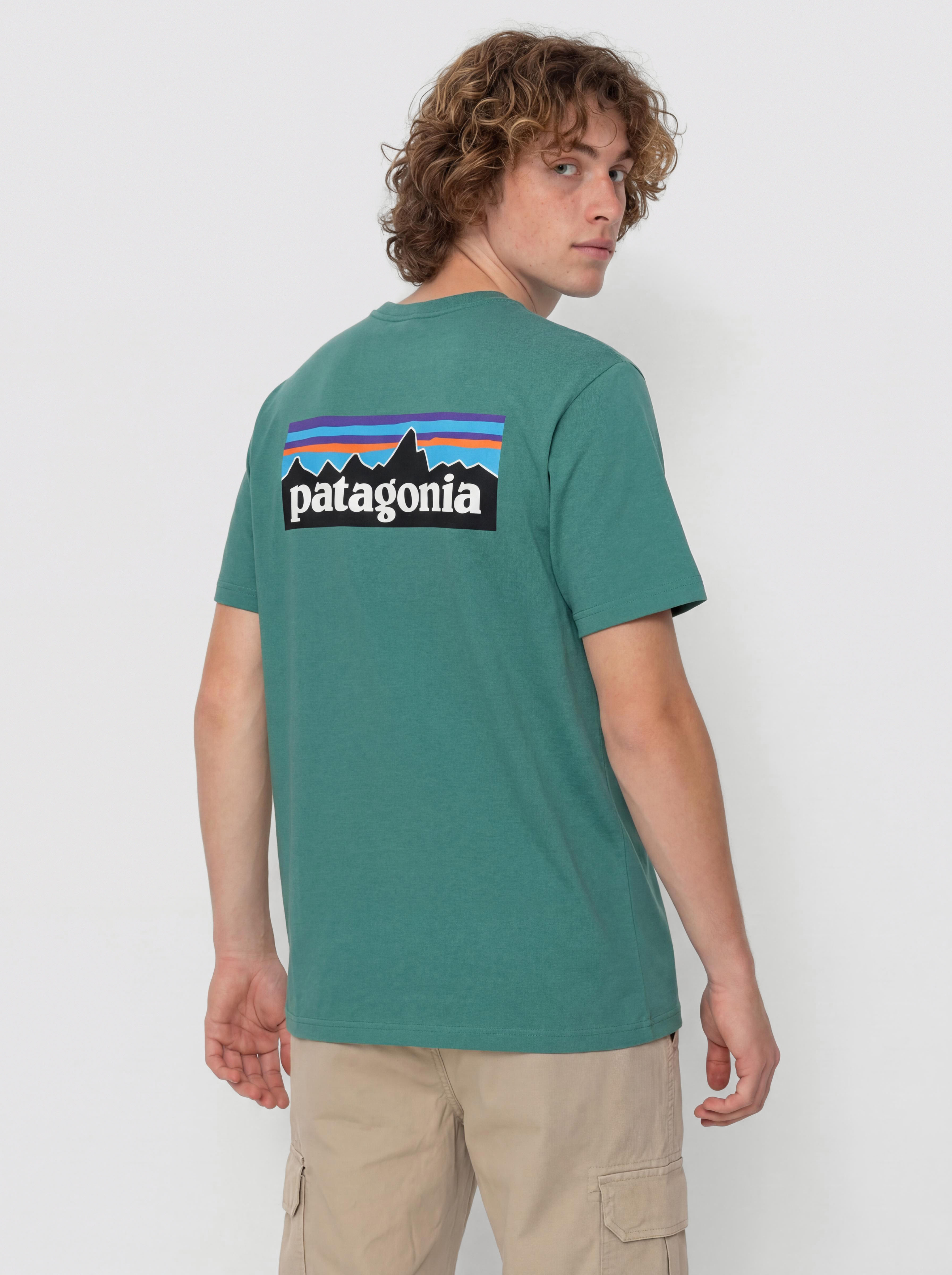 Тениска Patagonia P 6 Logo (gem green)